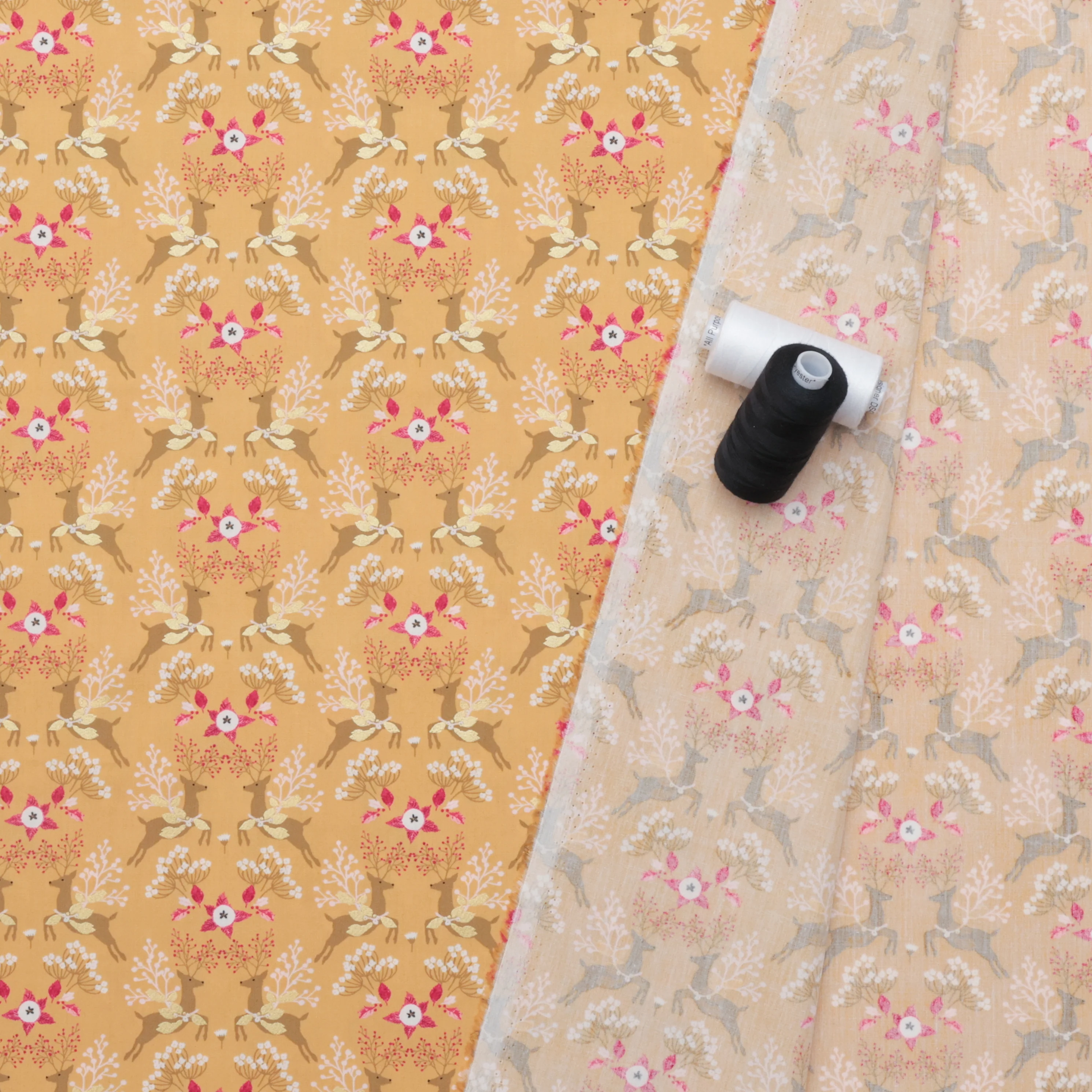AGF - Cotton - Adventale - Fawns & Flowers - Image 3
