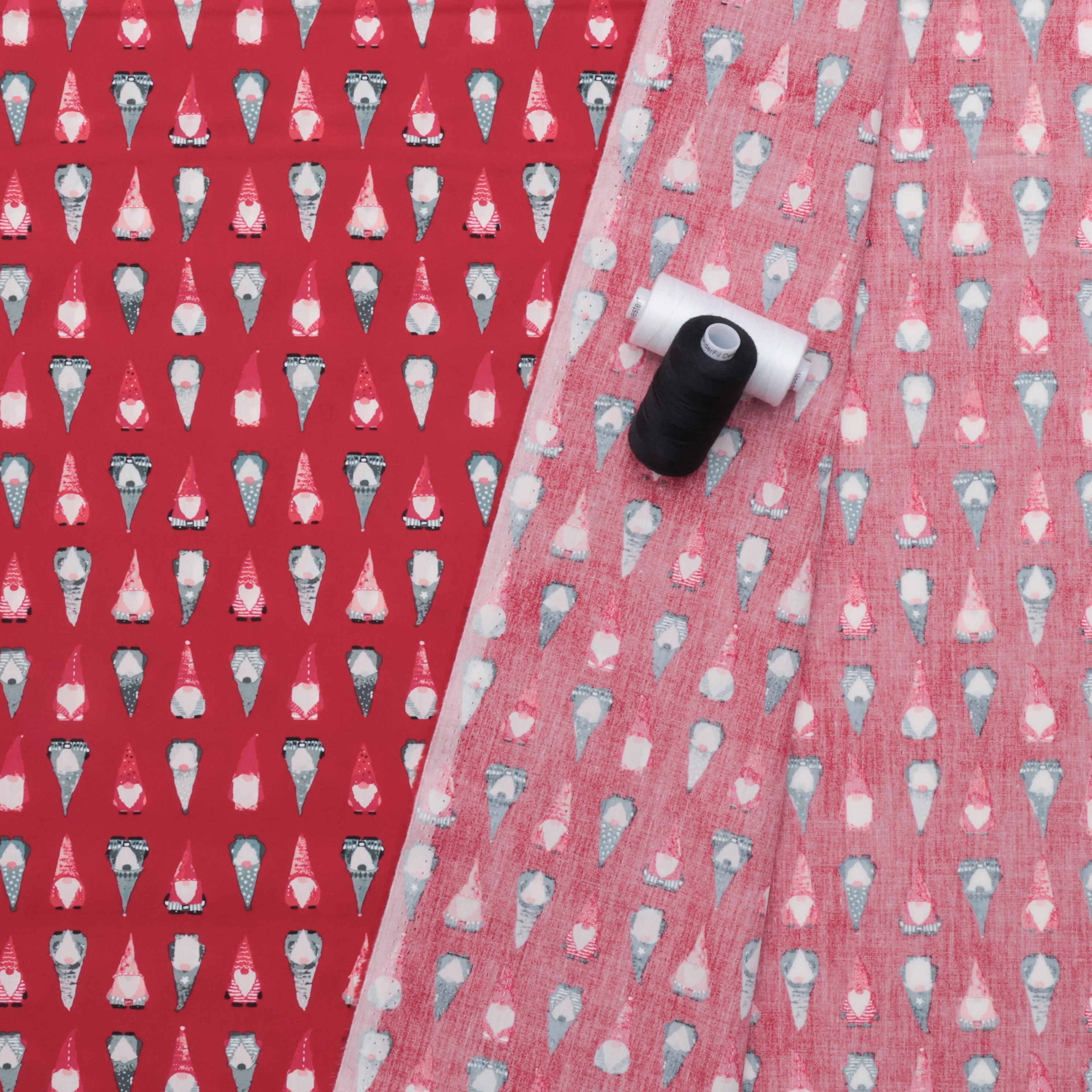 AGF - Cotton - Adventale - Playful Gnomes - Berry - Image 3