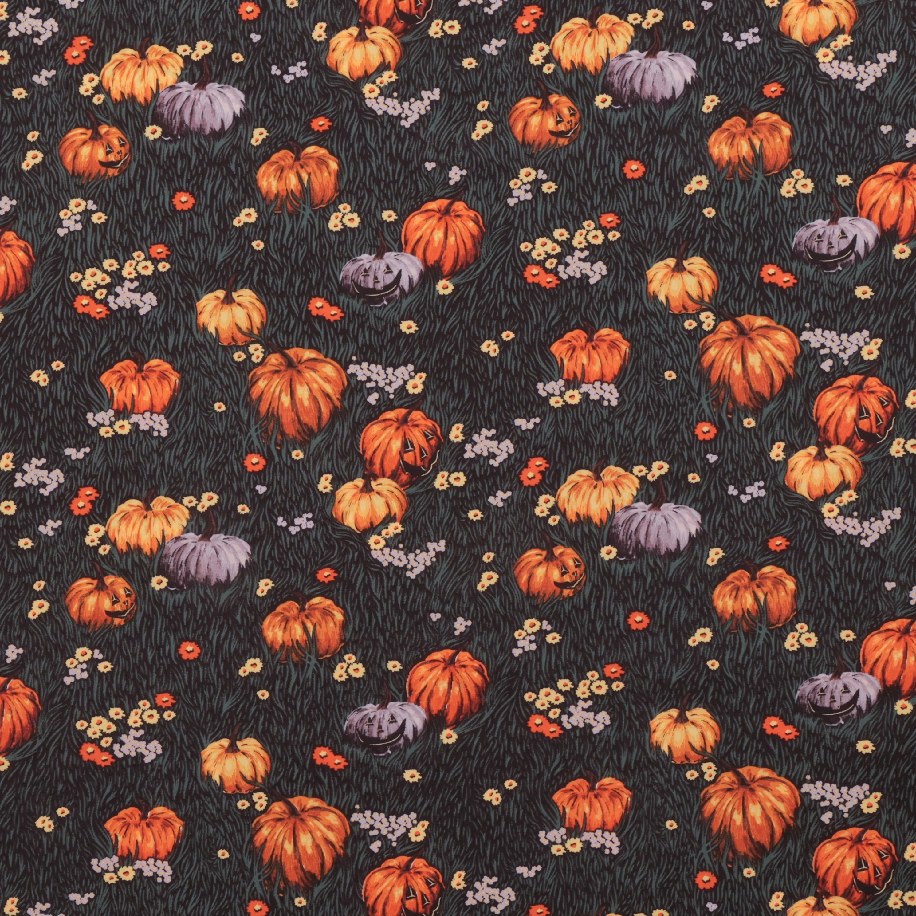 AGF - Cotton - Ghostly & Haunted - Moonlight Pumpkins - Image 2
