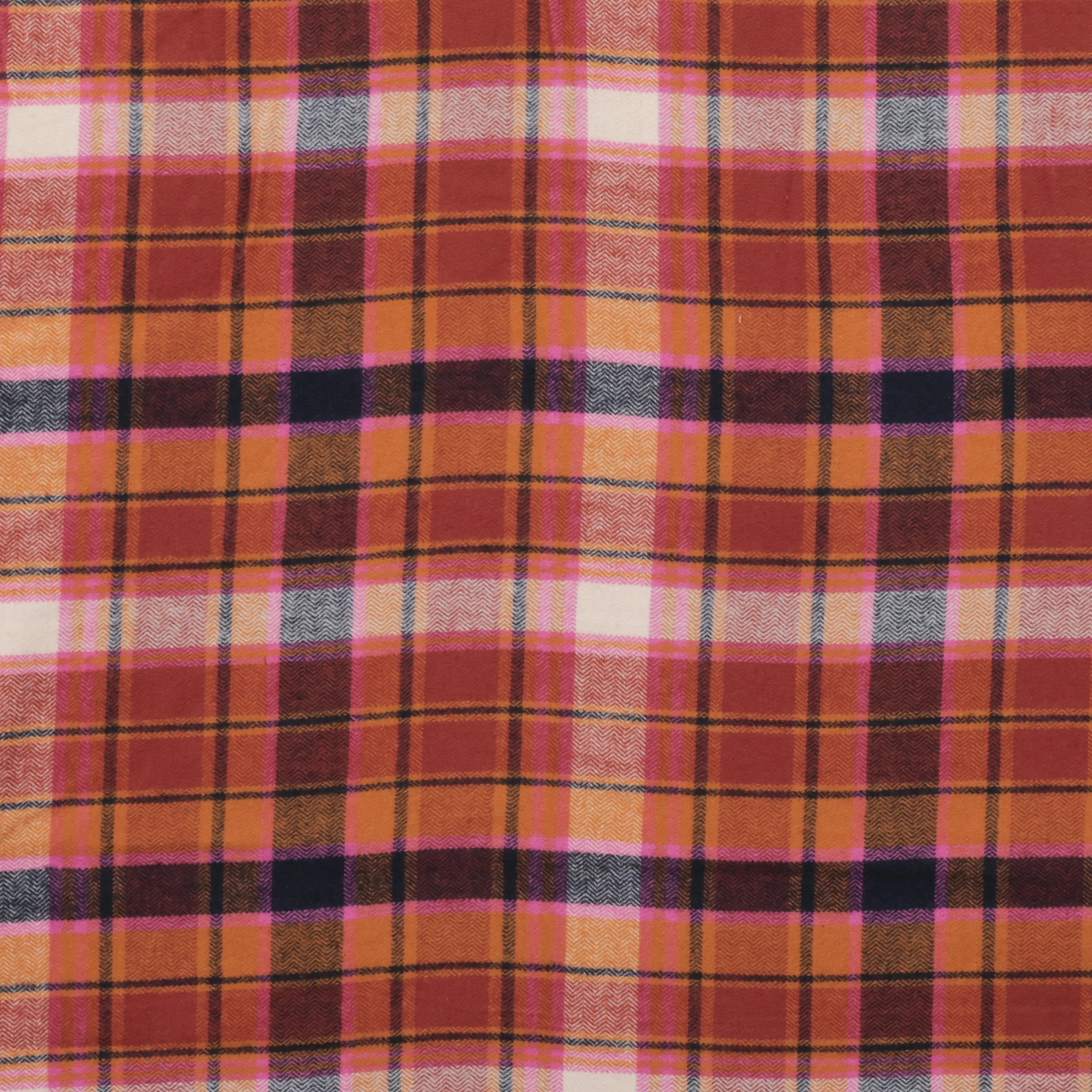AGF - Flannel - Highlands - Chevron Plaid - Toffee - Image 2