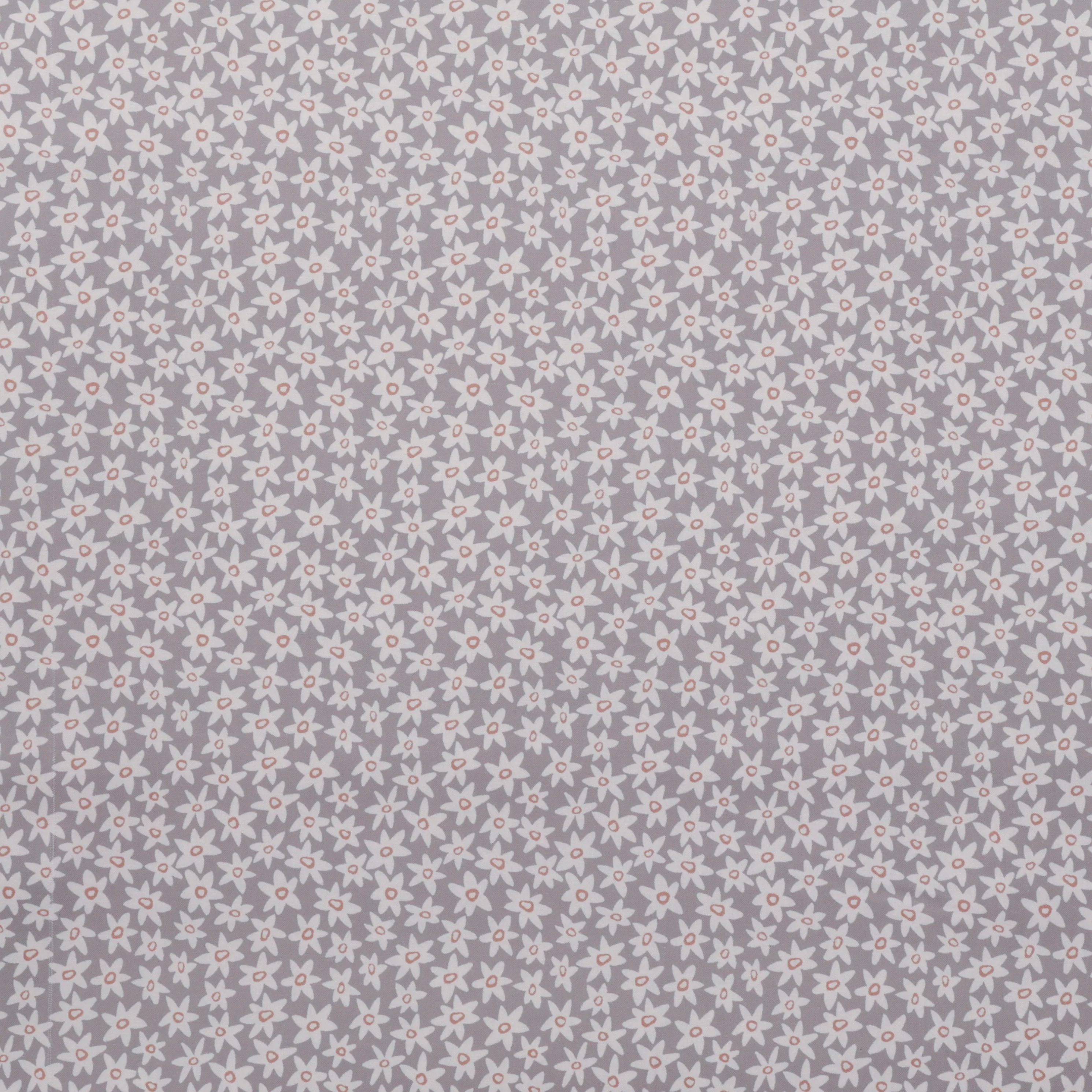Andover - Cotton - Mellow Drama - Abstract Flower - Silver - Image 2