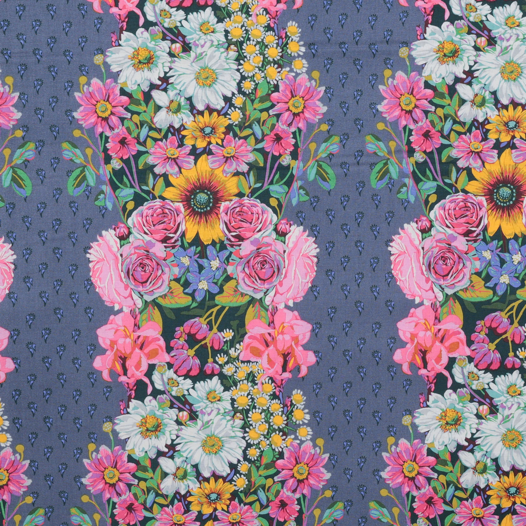 Anna Maria - Cotton - Good Gracious - Beata's Garden - Steel - Image 2