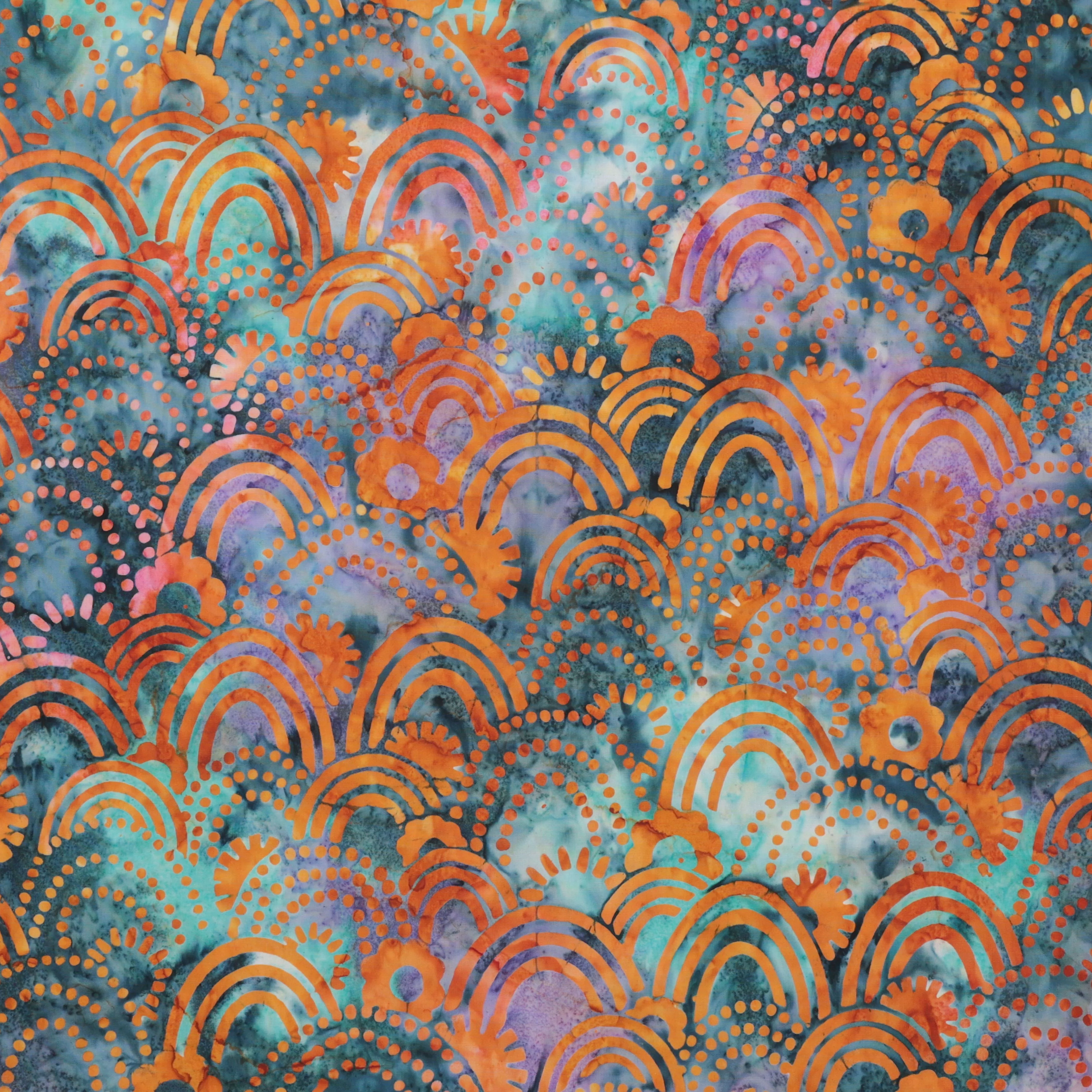 Artisan Batiks - Cotton - Retro Rainbow - Batik - Gumdrop - Image 2