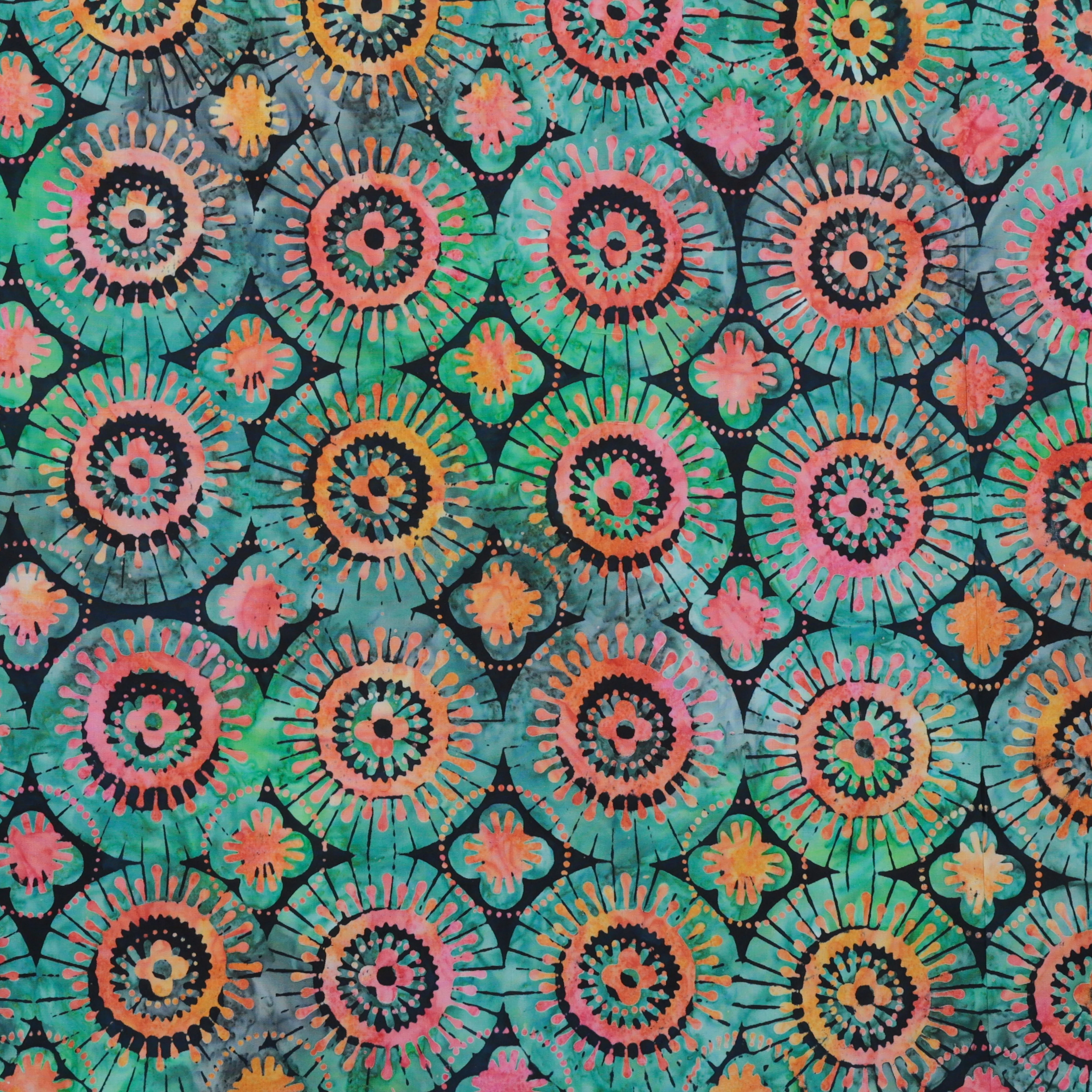 Artisan Batiks - Cotton - Retro Rainbow - Batik - Jewel - Image 2
