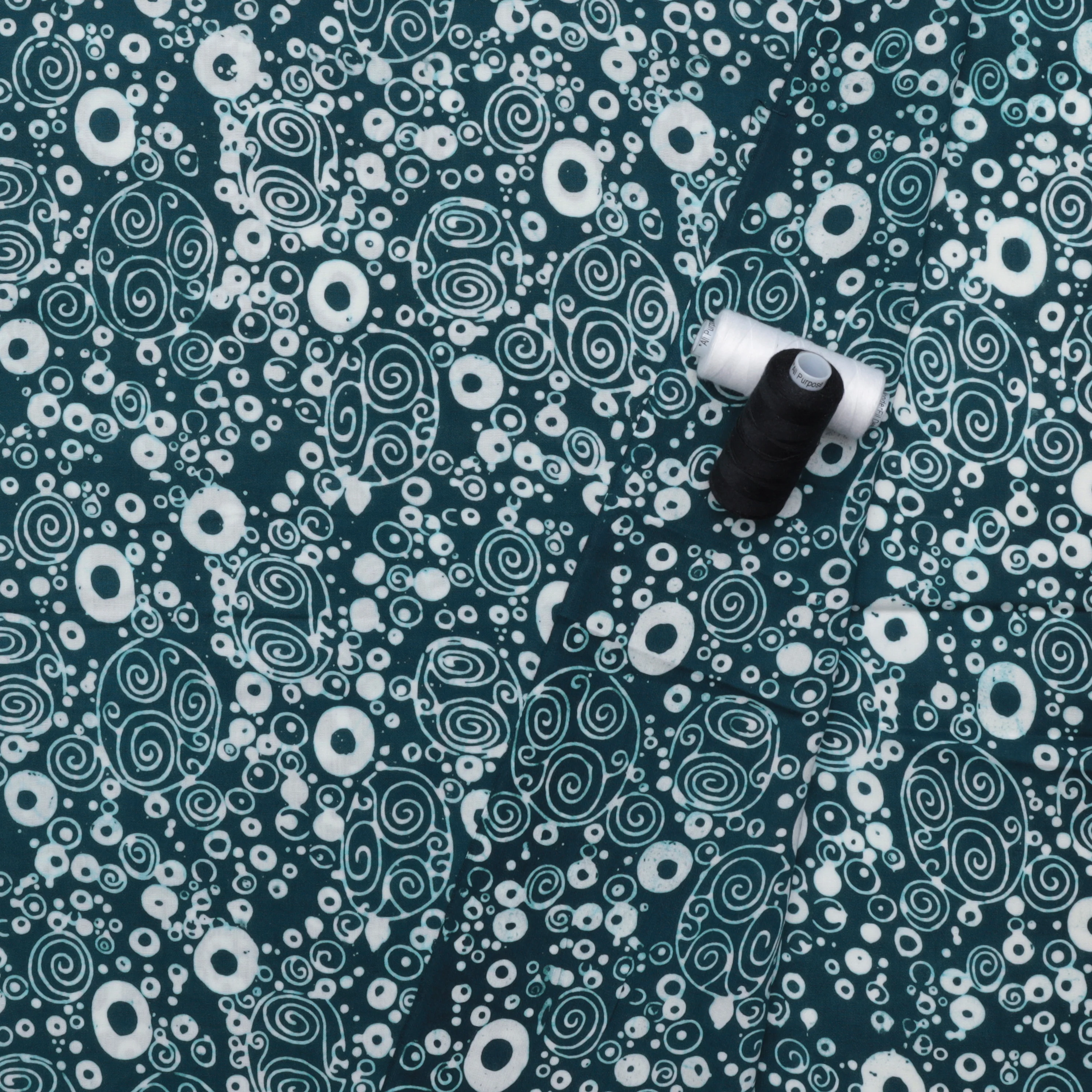 Banyan Batiks - Rayon - Love To Wear - Dark Teal - Image 3