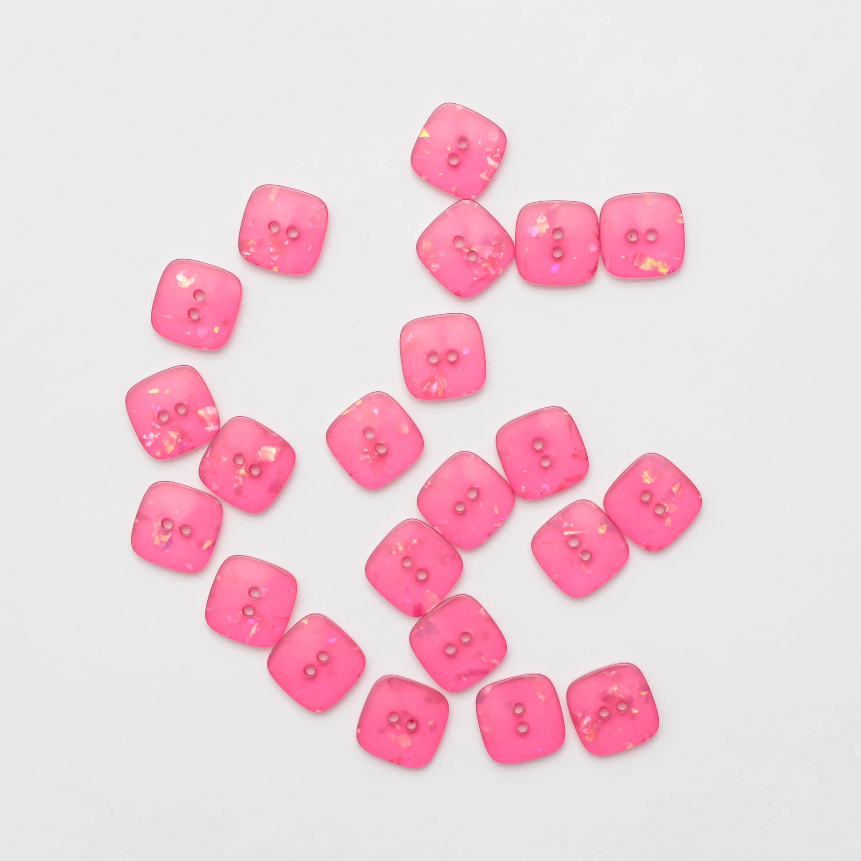 Buttons - 2 Hole - 20mm - Square - Assorted - Image 5