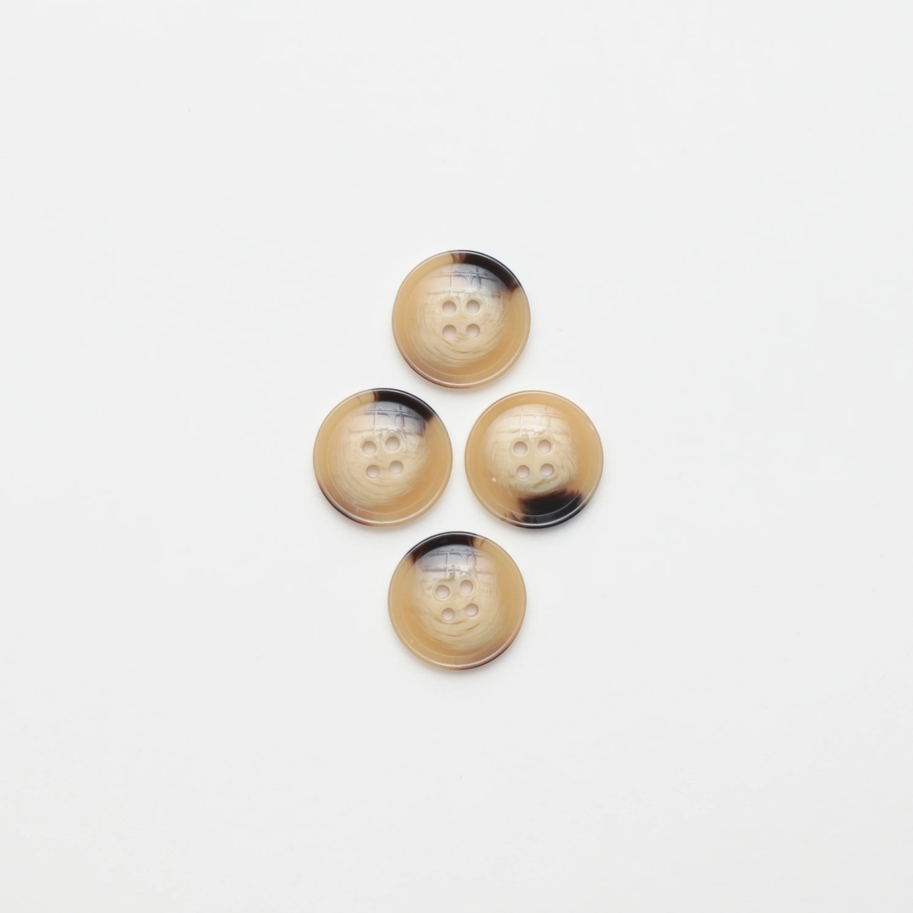 Buttons - 4-Hole - Cinnamon Bun - Assorted Sizes - Image 5