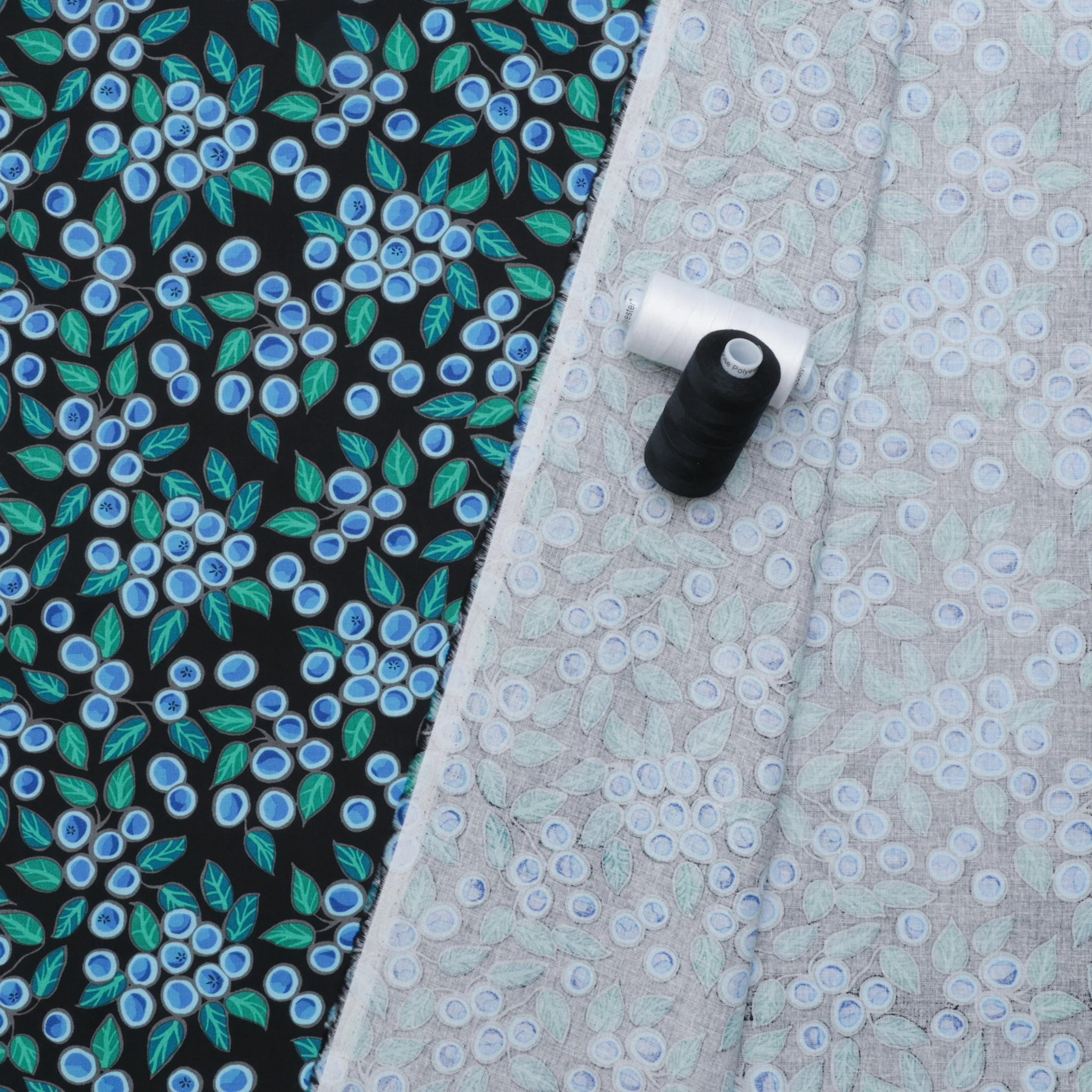 C.J. Houle - Cotton - Allover Blueberry - Black - Image 3