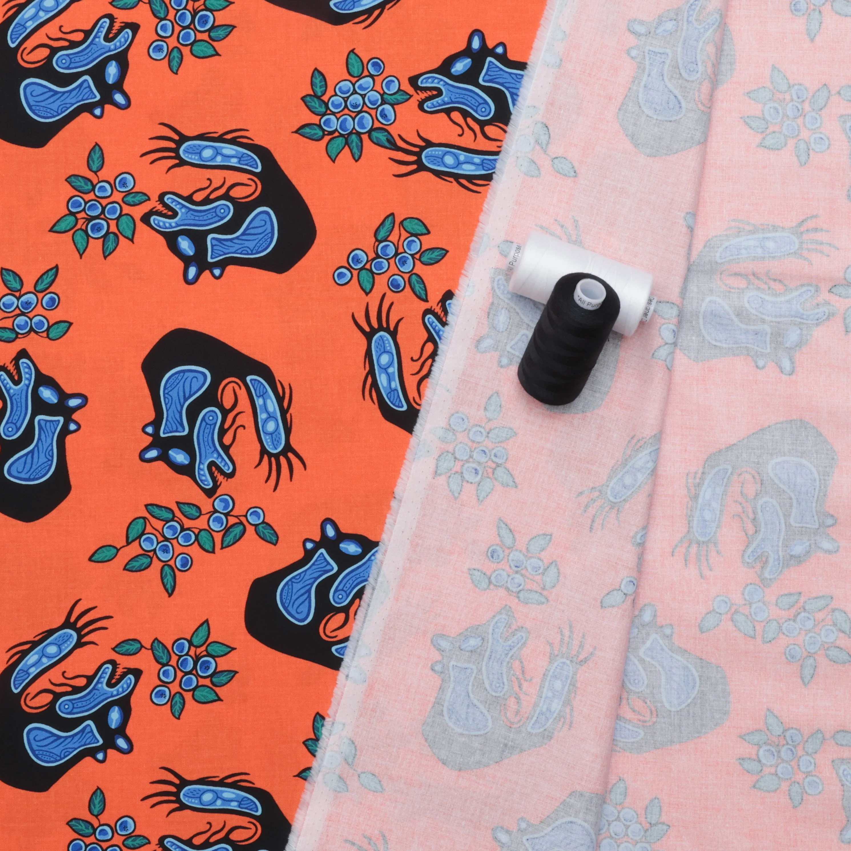 C.J. Houle - Cotton - Blueberry & Bear - Orange - Image 3