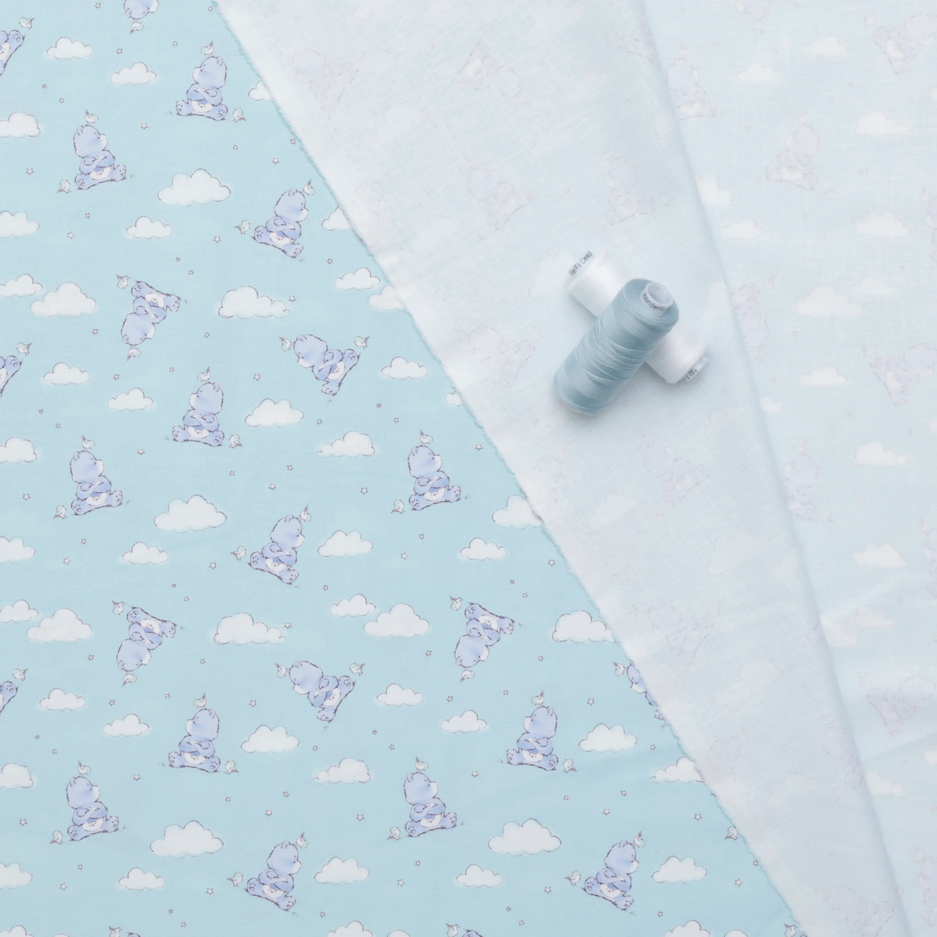 Camelot - Cotton - Care Bears Make A Wish - Baby Grumpy Bear - Aqua - Image 3