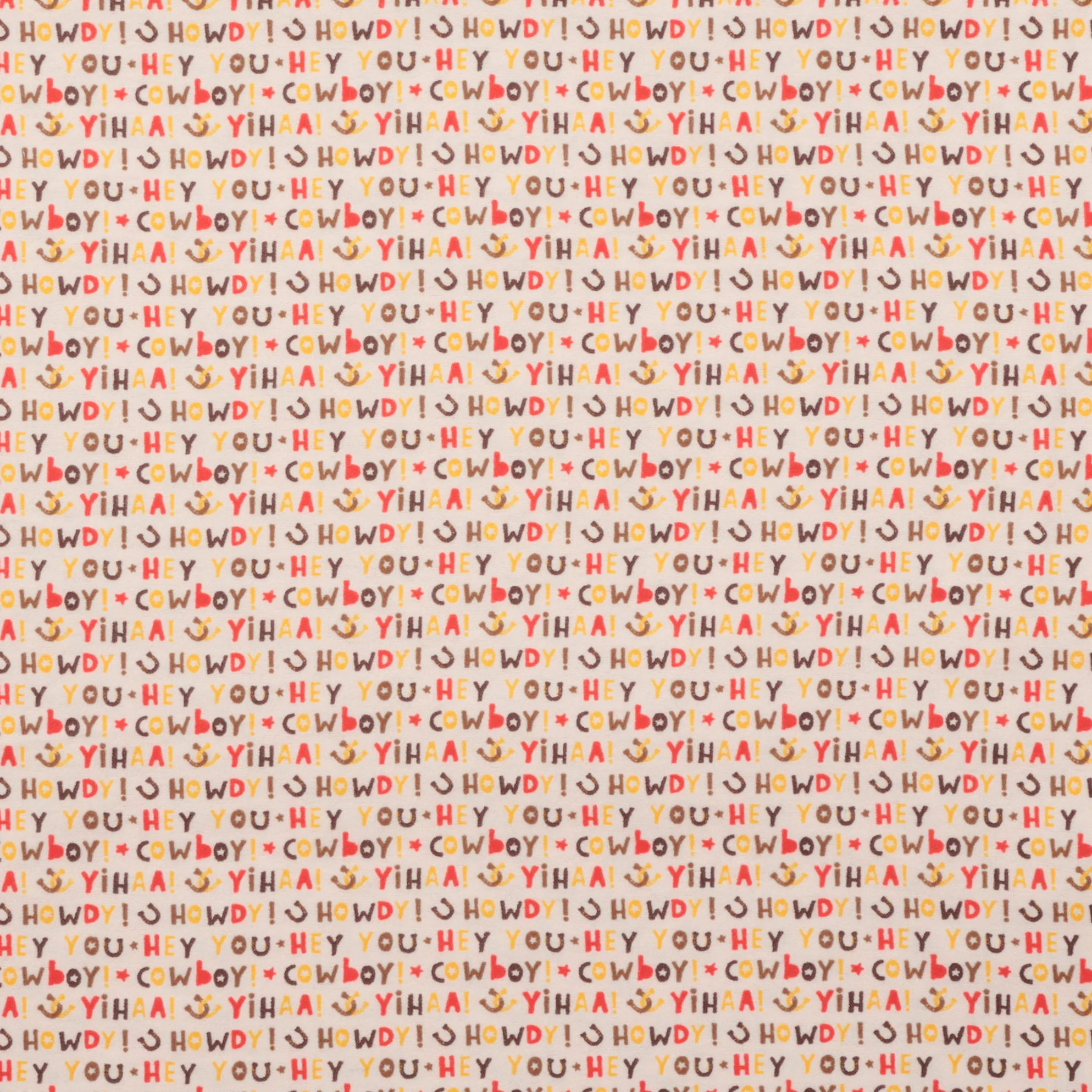 Camelot - Flannel - Howdy Cowboy - Cream - Image 2