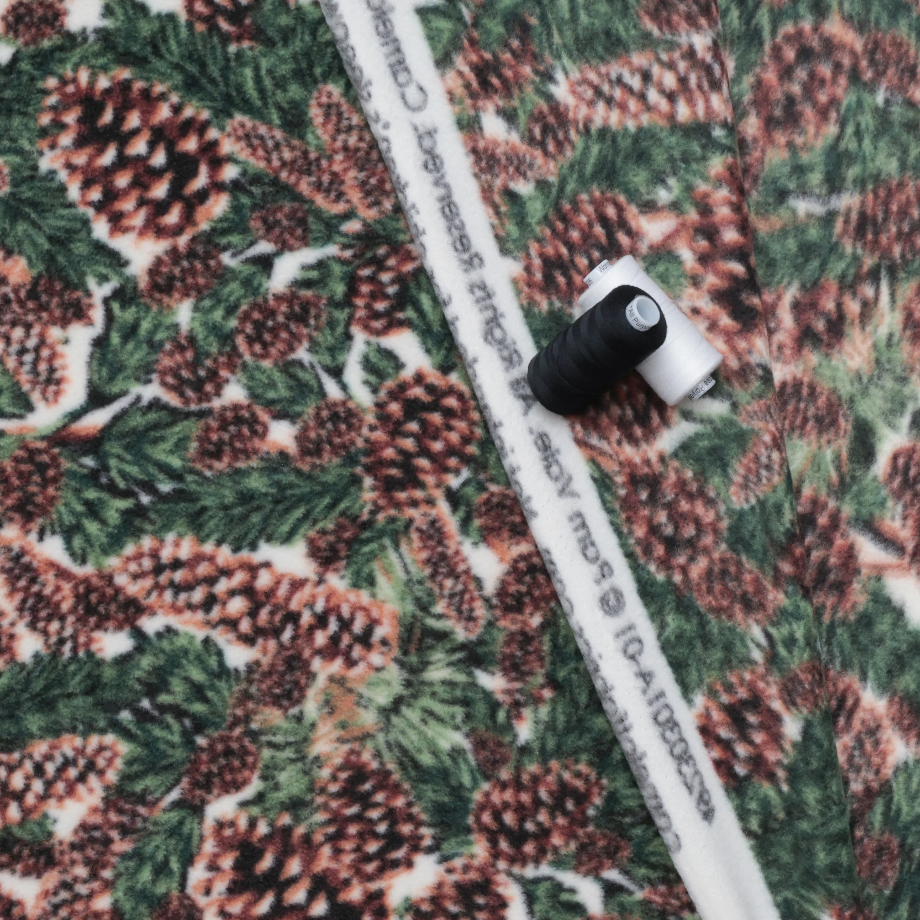 Camelot - Fleece - Pinecones - Multi - Image 3