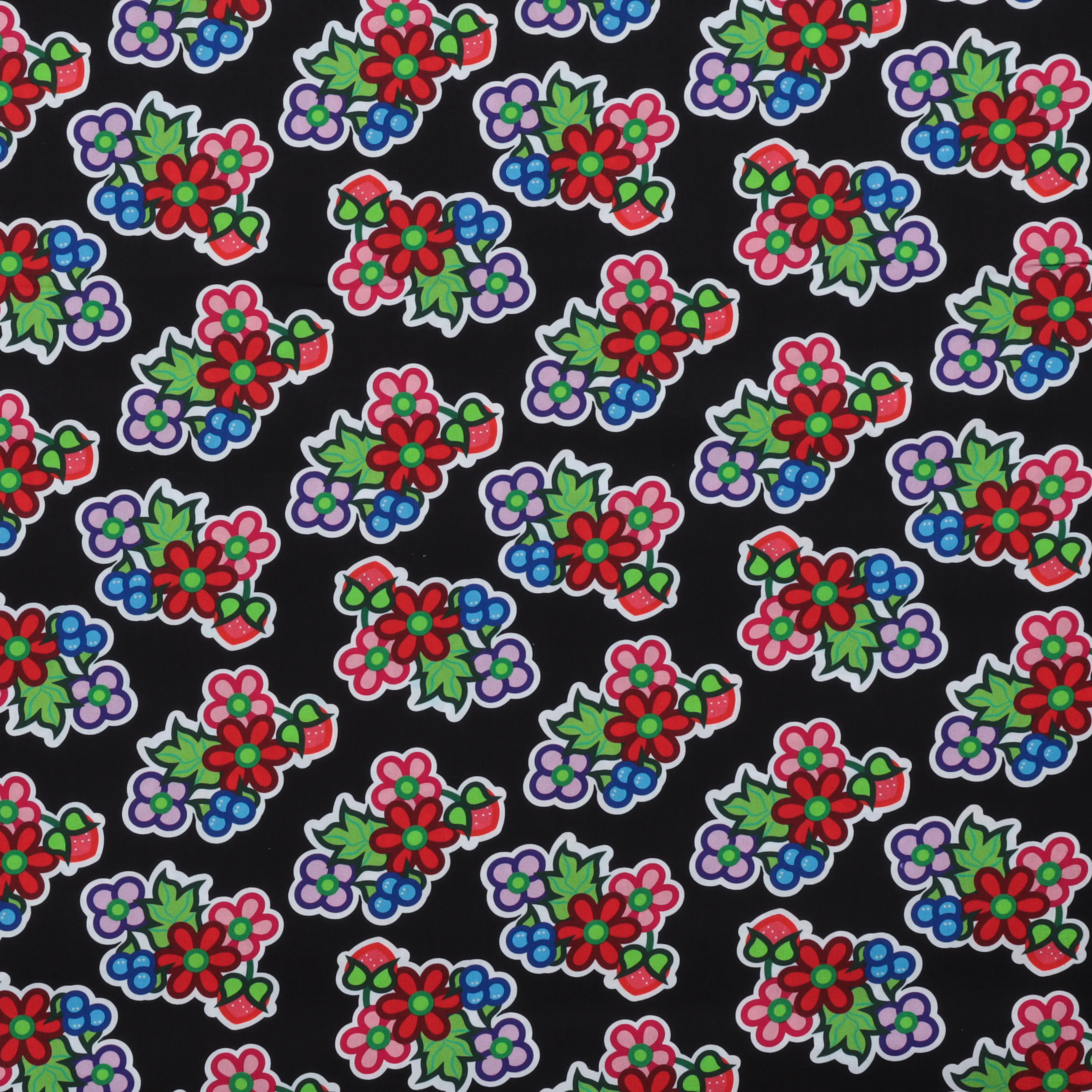 Carrie Okemaw - Poplin - Kokom Flowers - Black - Image 2