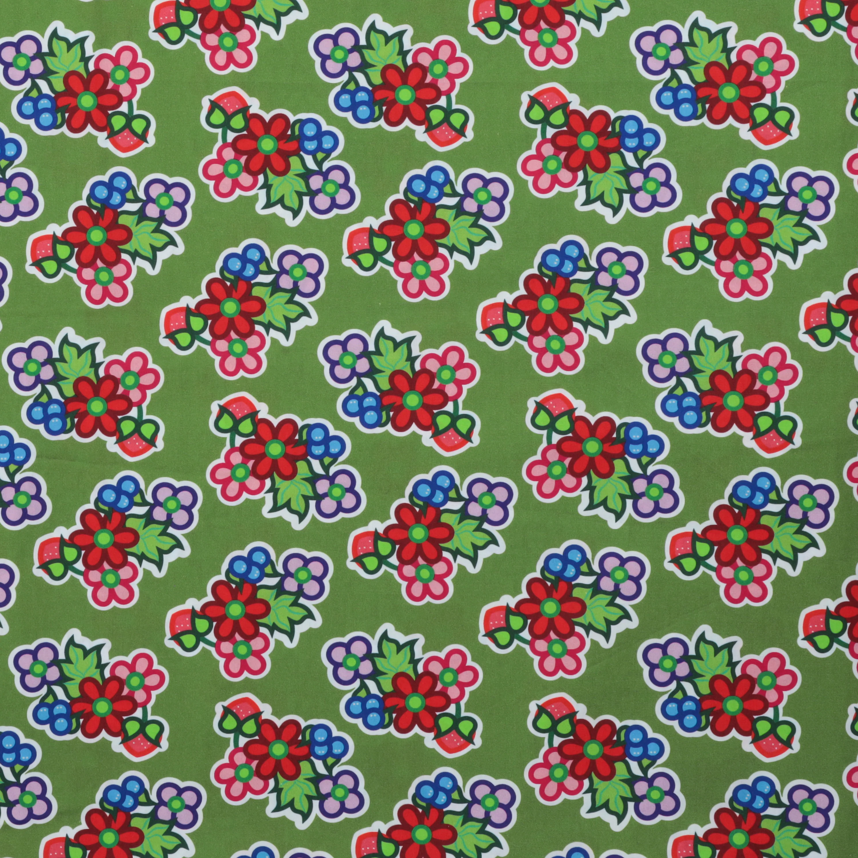 Carrie Okemaw - Poplin - Kokom Flowers - Green - Image 2