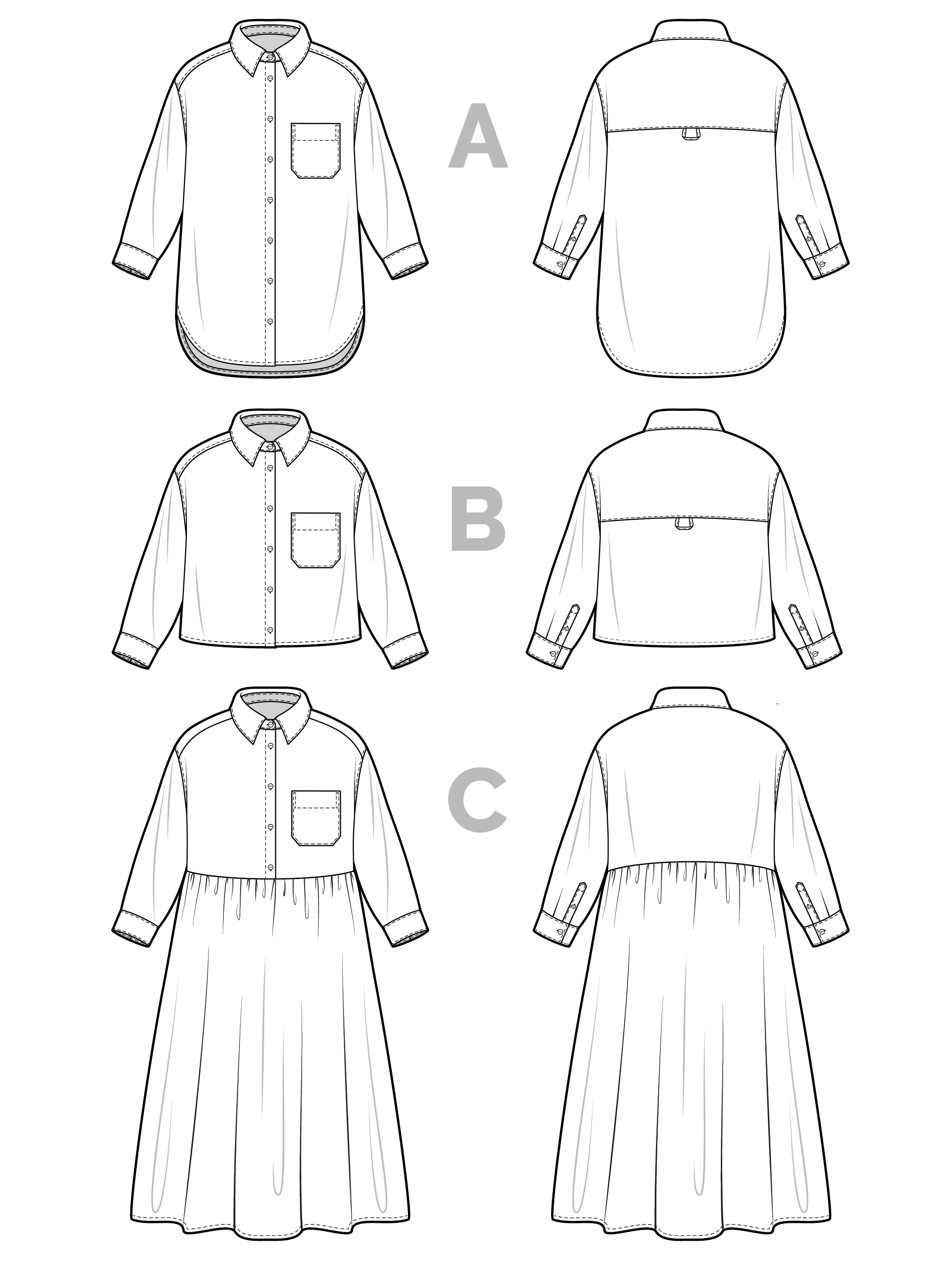 Closet Core - Jenna Button-up Shirt & Shirtdress - Image 36
