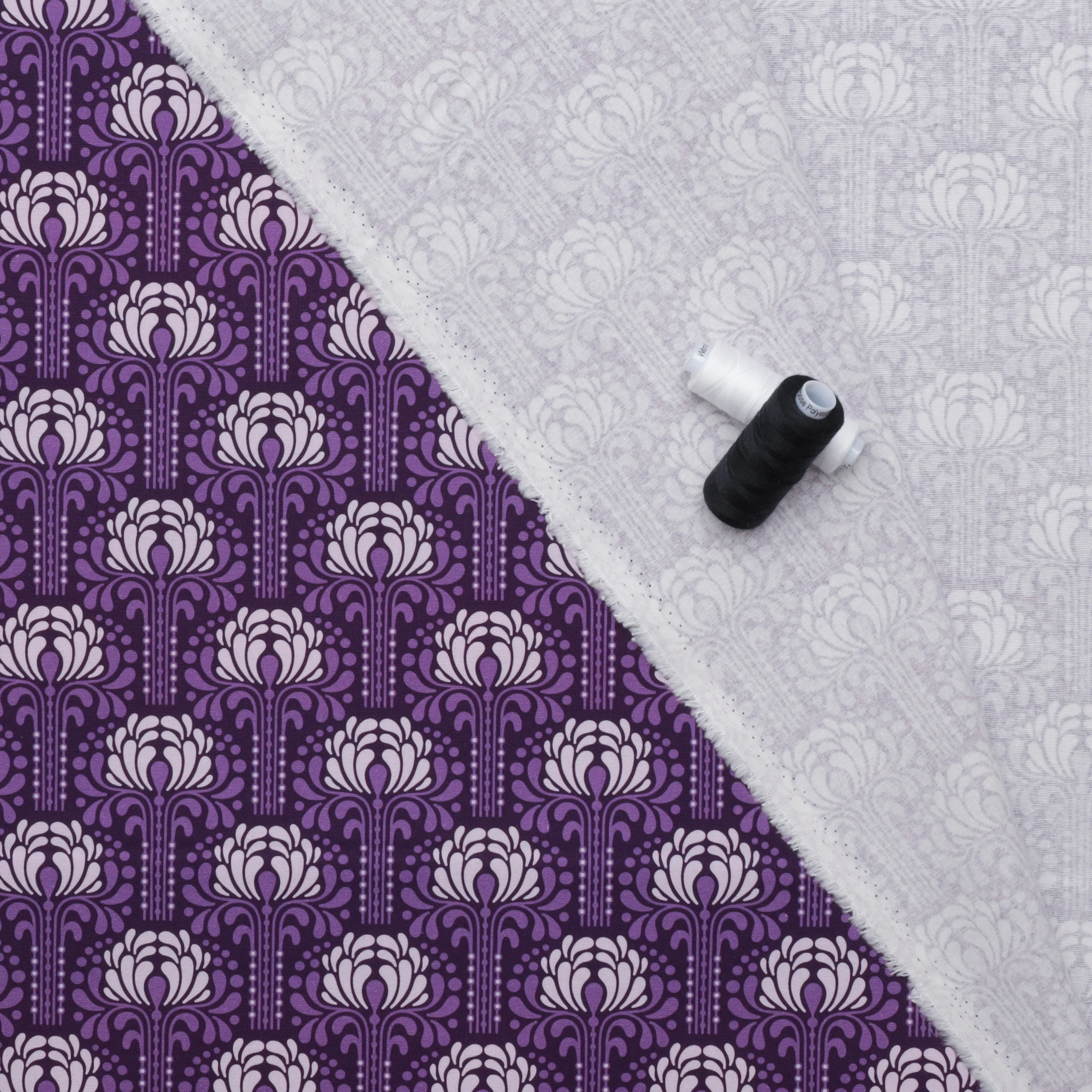 Cloud 9 - Canvas - Organic Cotton - Magic Flowers - Purple - Image 3