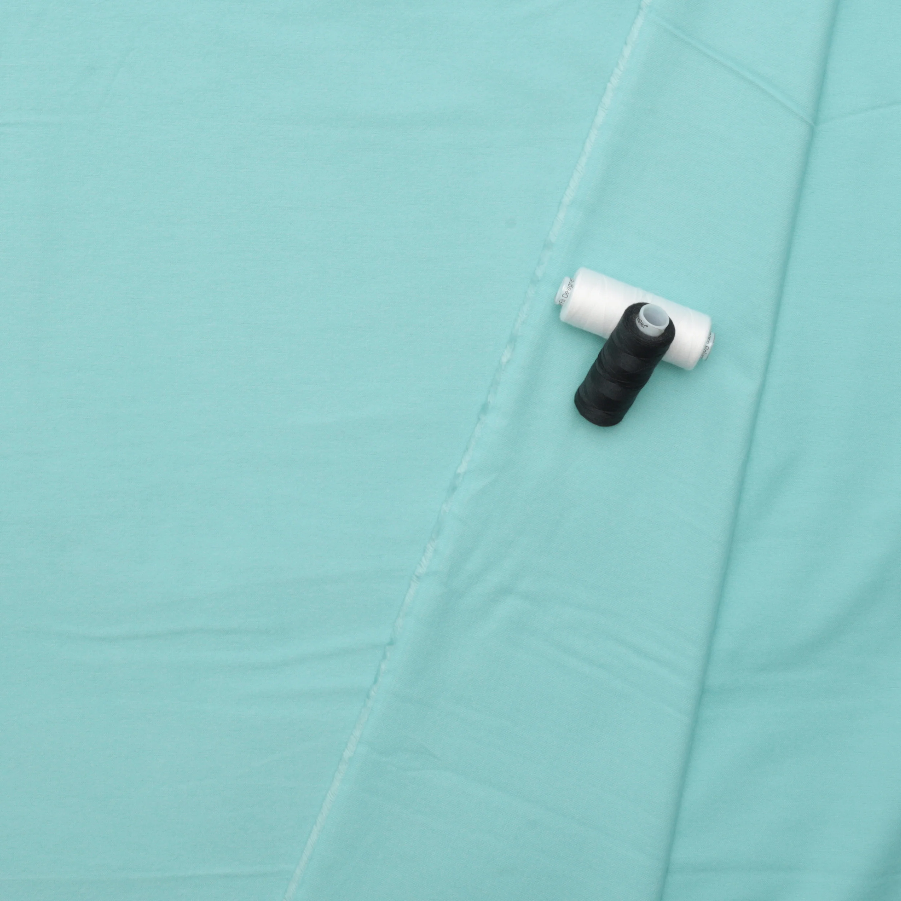 Cloud 9 - Flannel - Winter Forest - Solids - Turquoise - Image 3