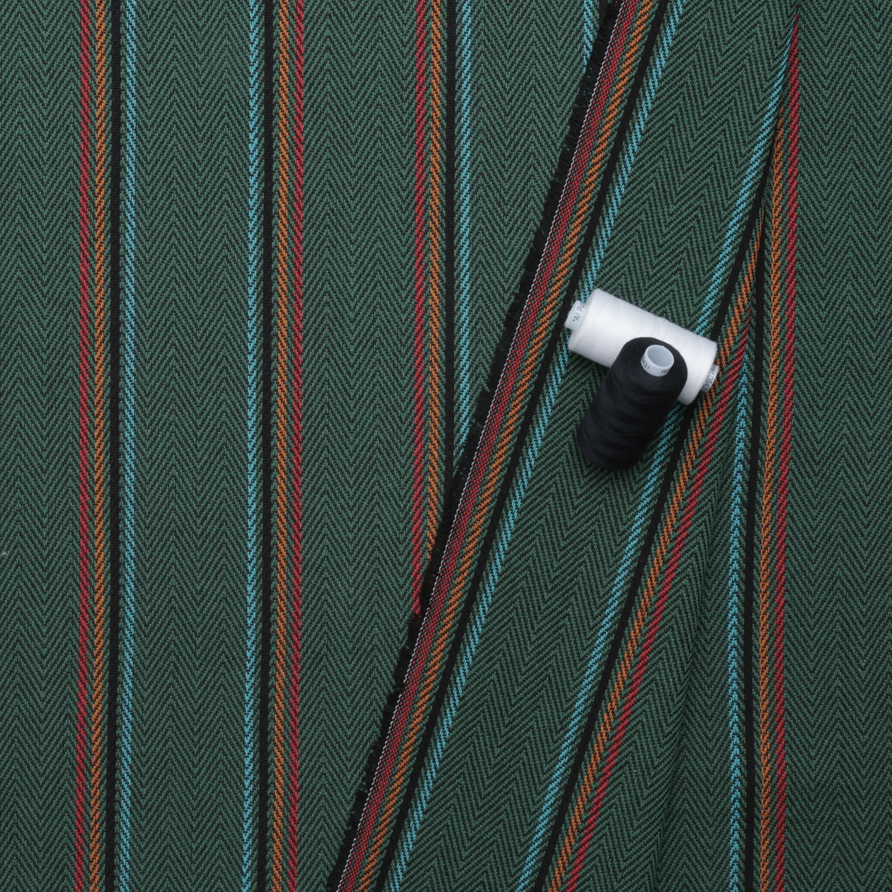 Cotton - Baja Blanket - Stripe - Cypress - Image 3