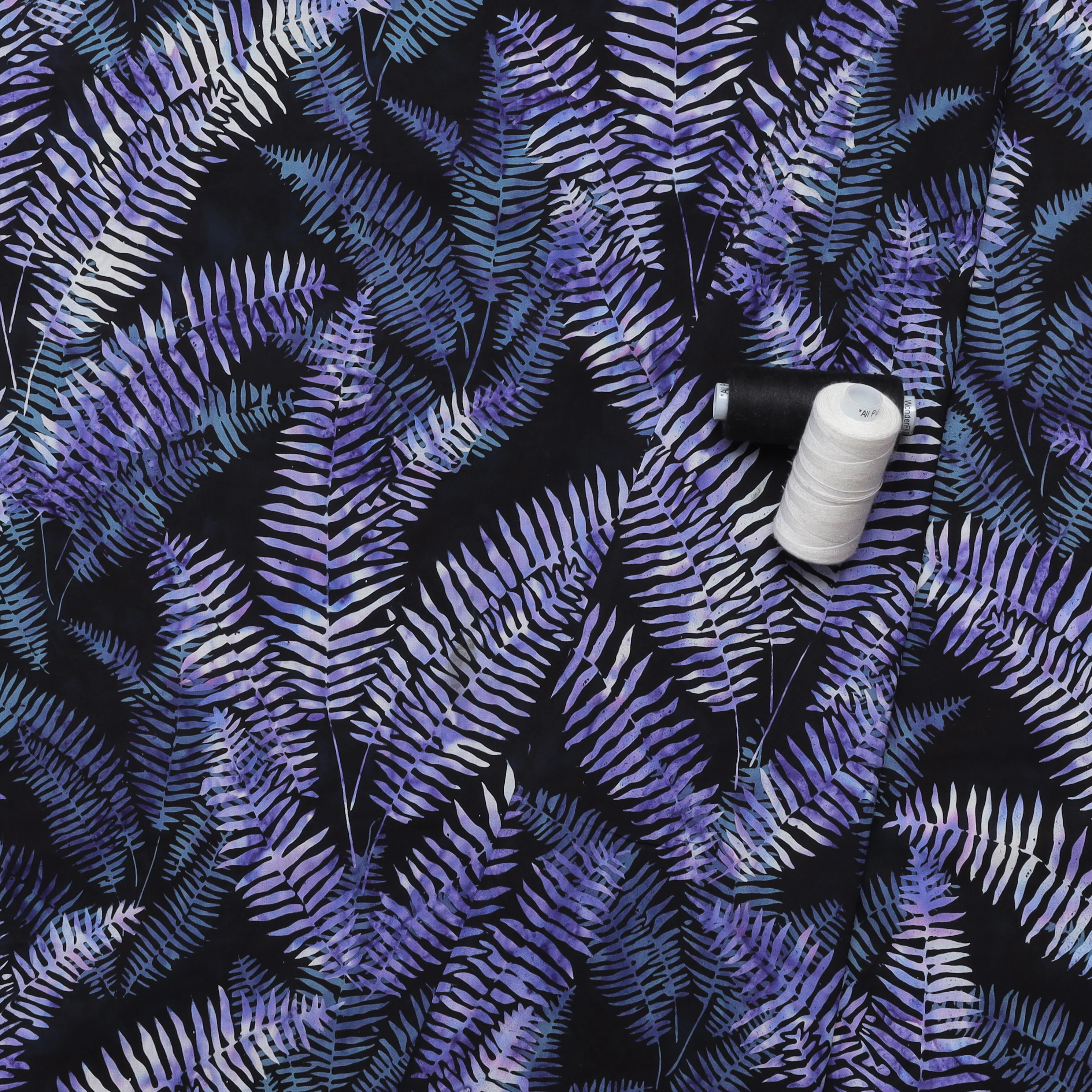 Cotton - Bali Batik - Black Grape - Image 3