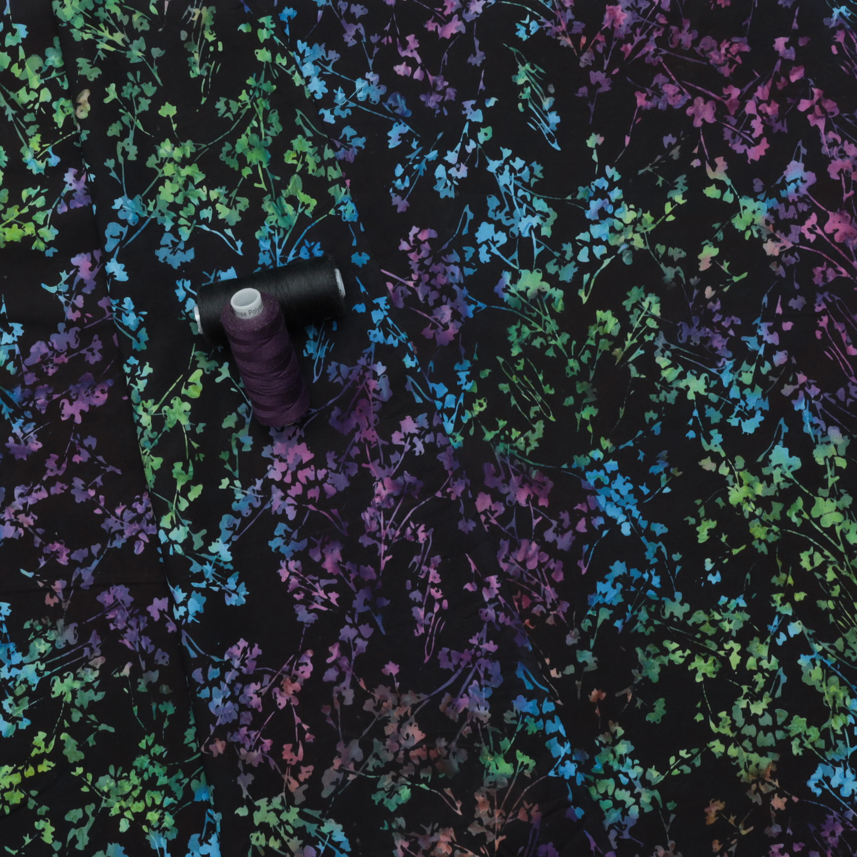Cotton - Bali Batik - Ditsy Bouquet Spectrum - Image 3