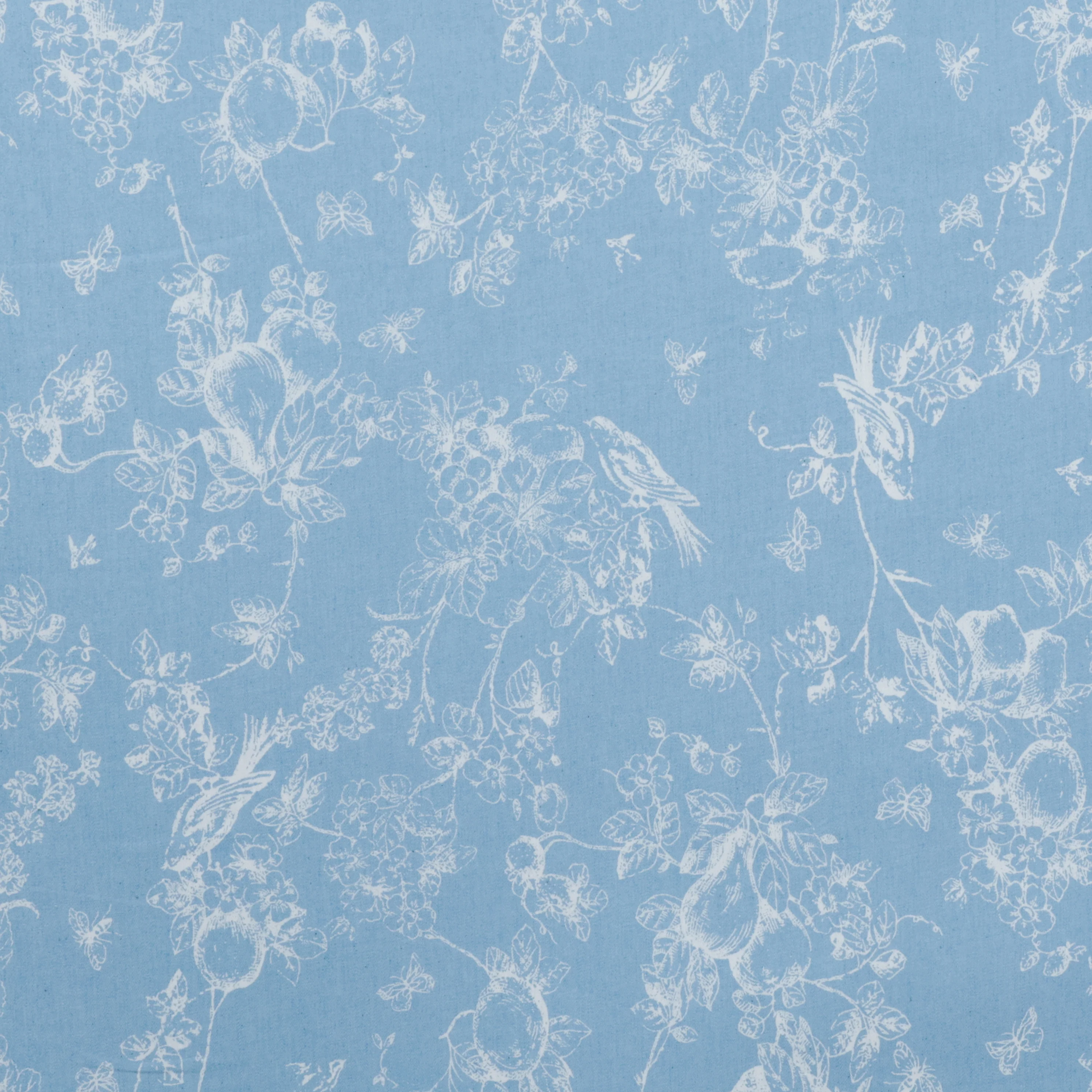 Cotton Blend - Chambray - Birds - Assorted - Image 4