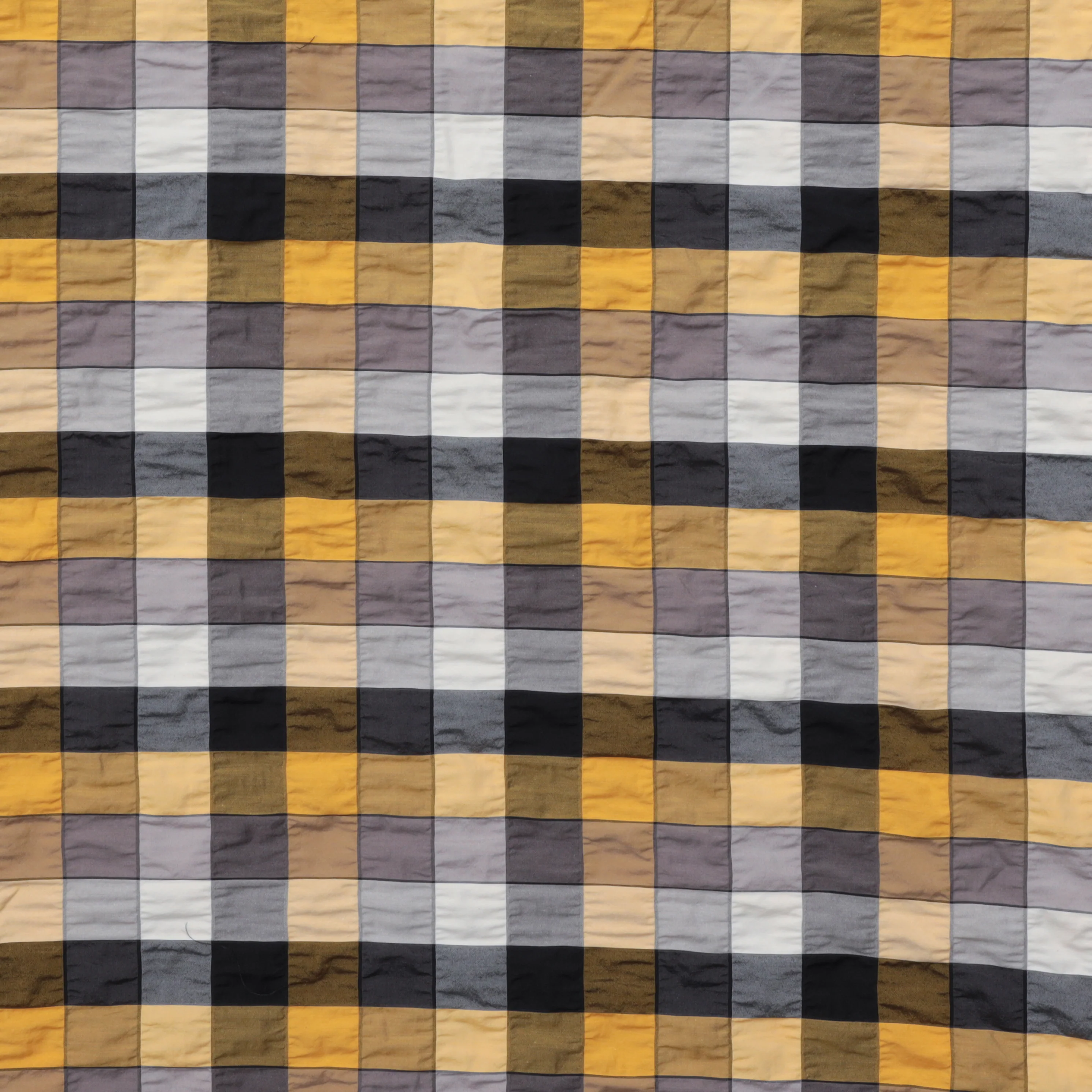 Cotton Blend - Pucker Plaid - Mustard - Image 2