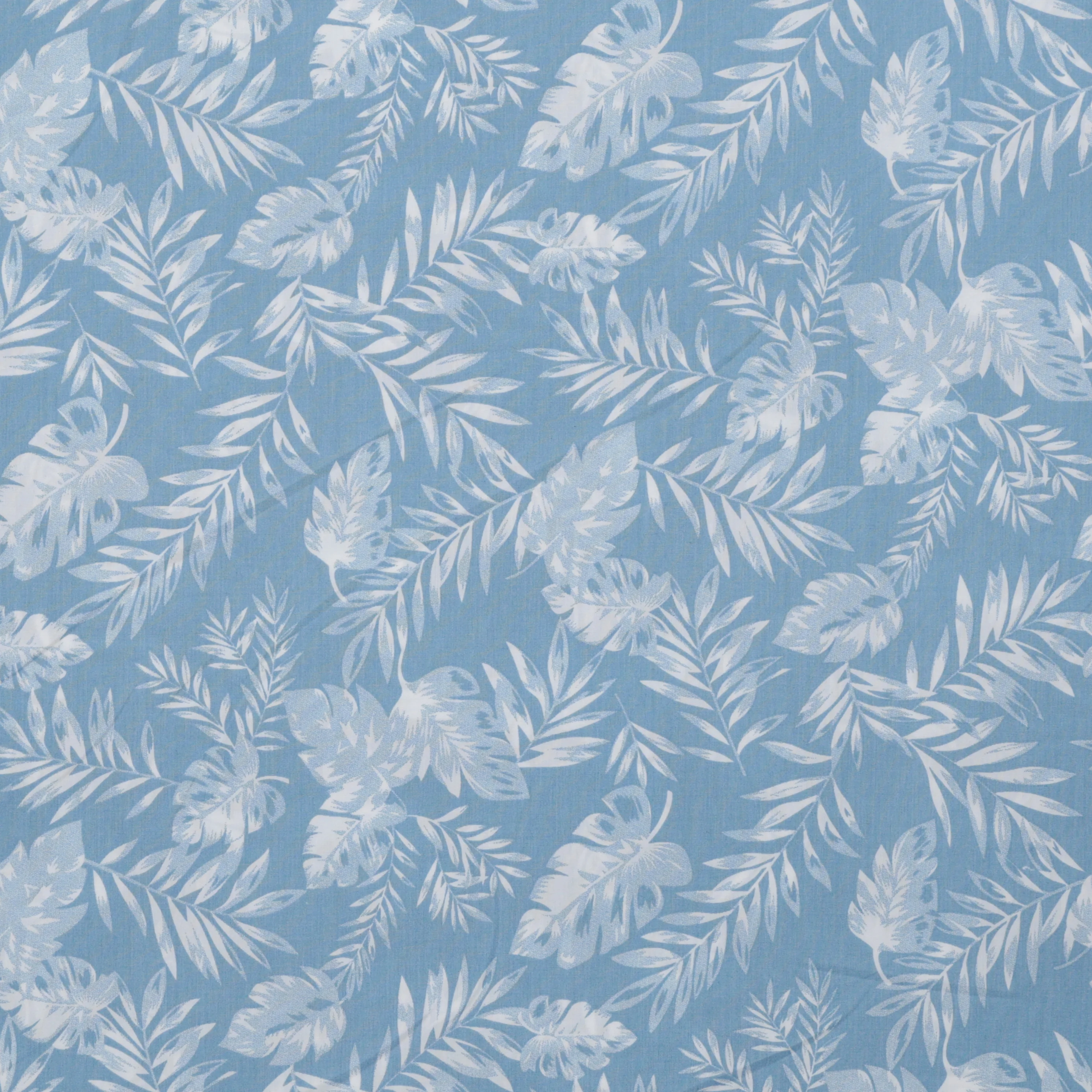 Cotton - Denim Print - Leaves - Assorted - Image 3