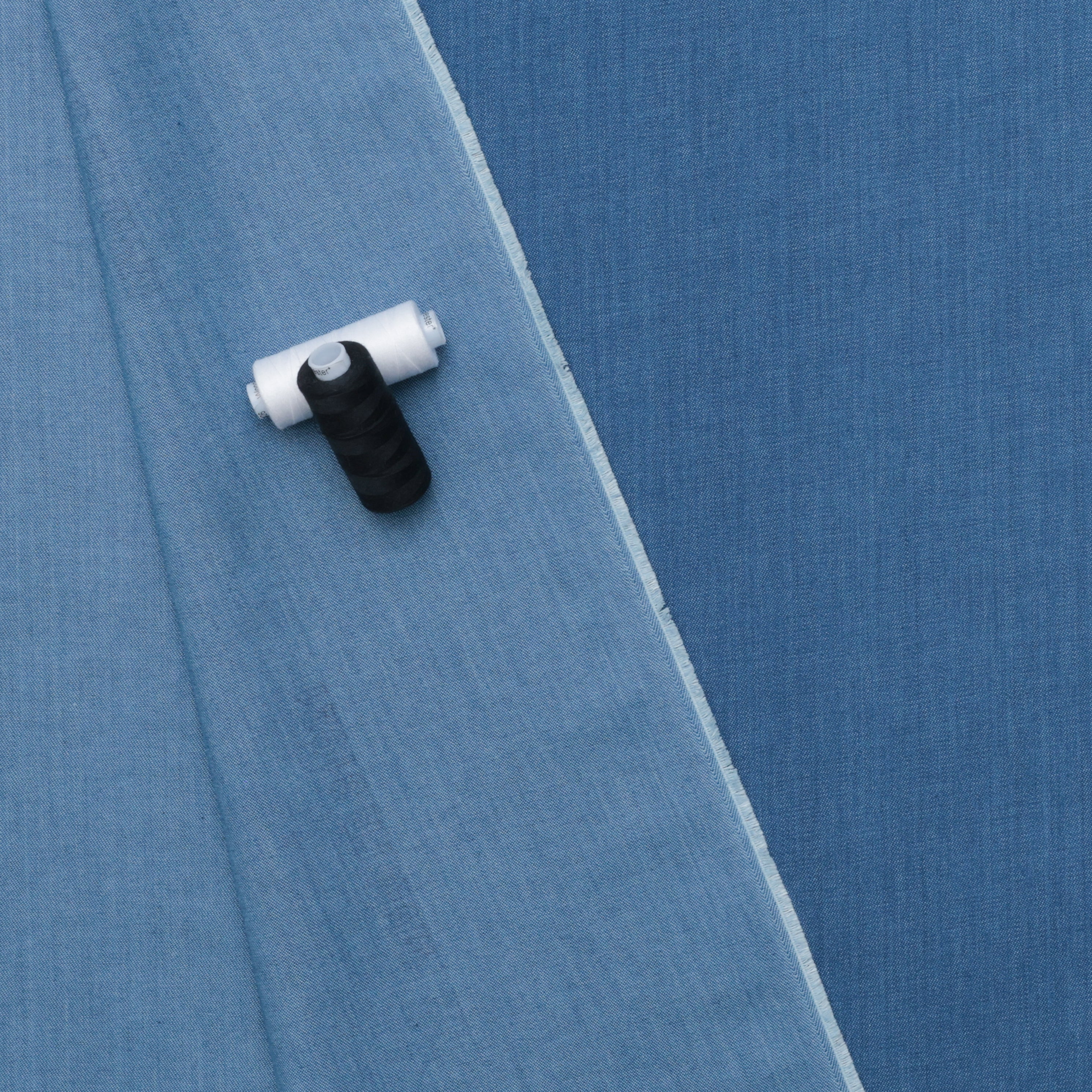 Cotton - Denim - Washed Indigo - Midweight - Image 3