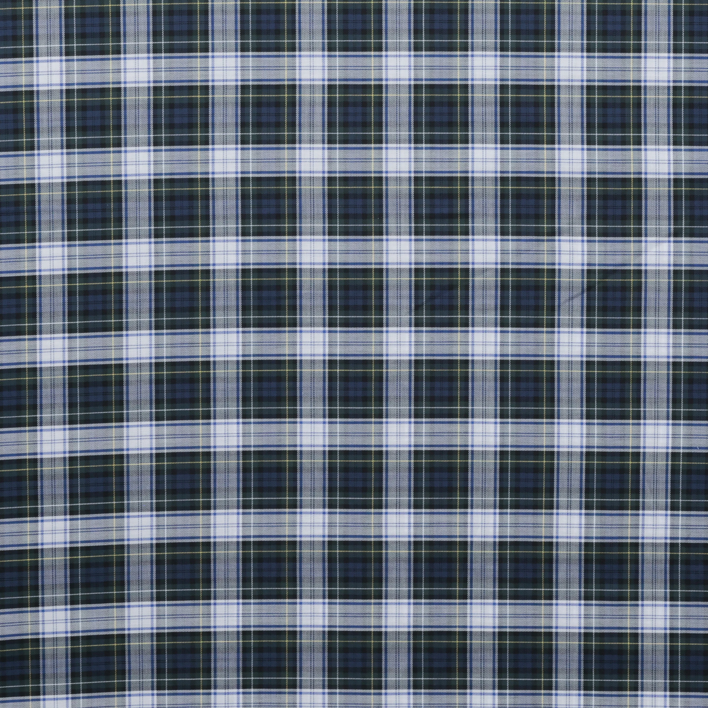 Cotton - Designer Plaid - Blue Green - Image 2