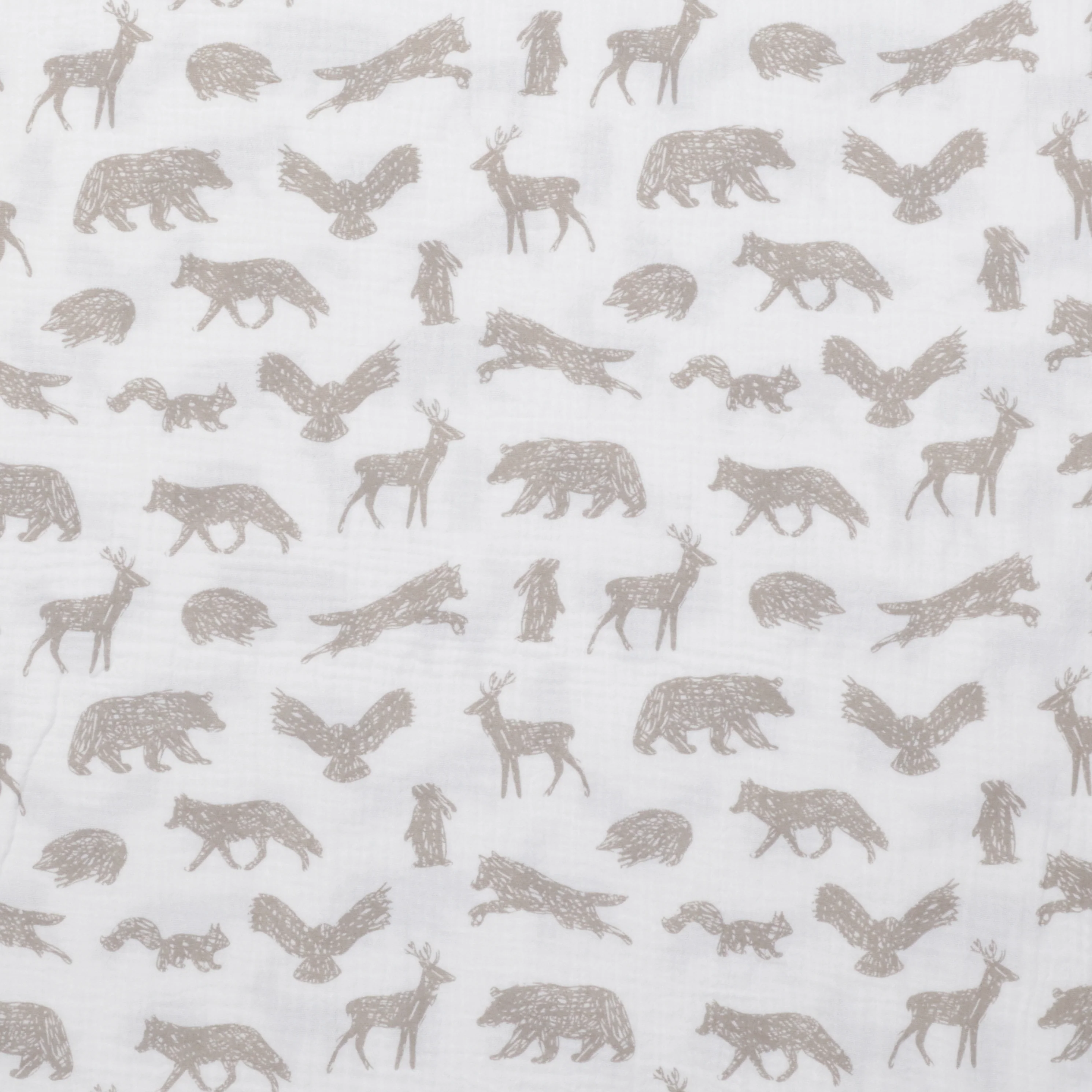 Cotton - Double Gauze - Animals Crossing Taupe - Image 2