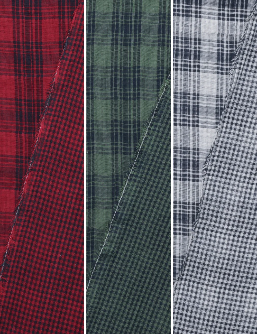 Cotton -Double Gauze - Plaid Gingham - Assorted - Image 2