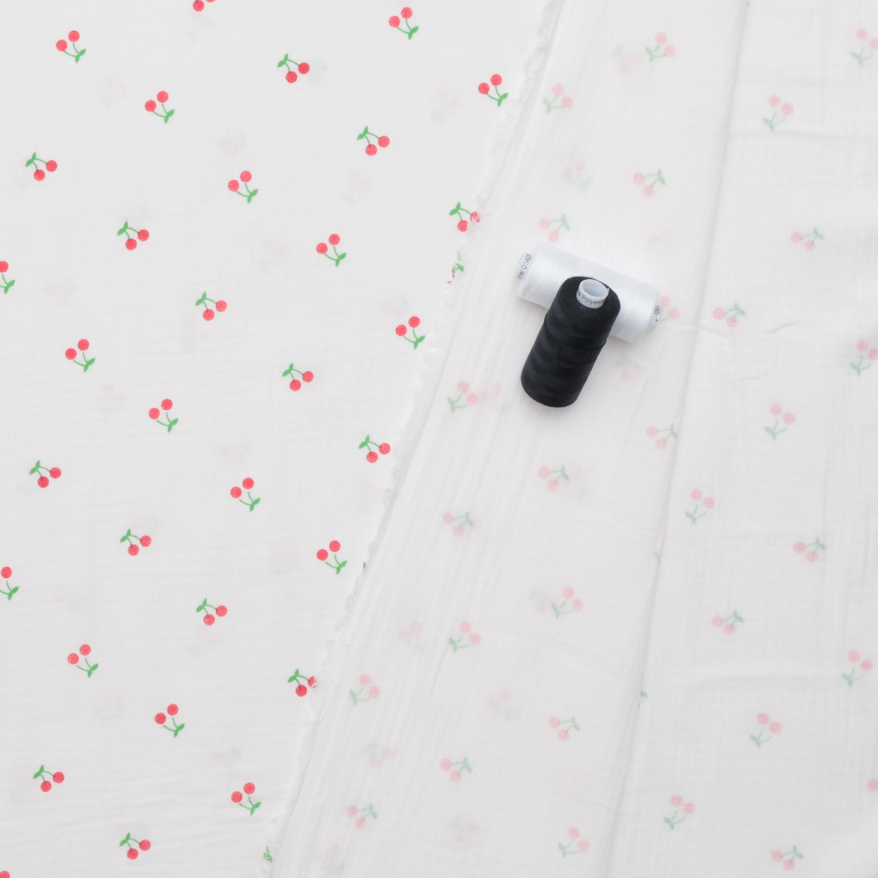 Cotton - Double Gauze - Print - Small Cherry - Image 3