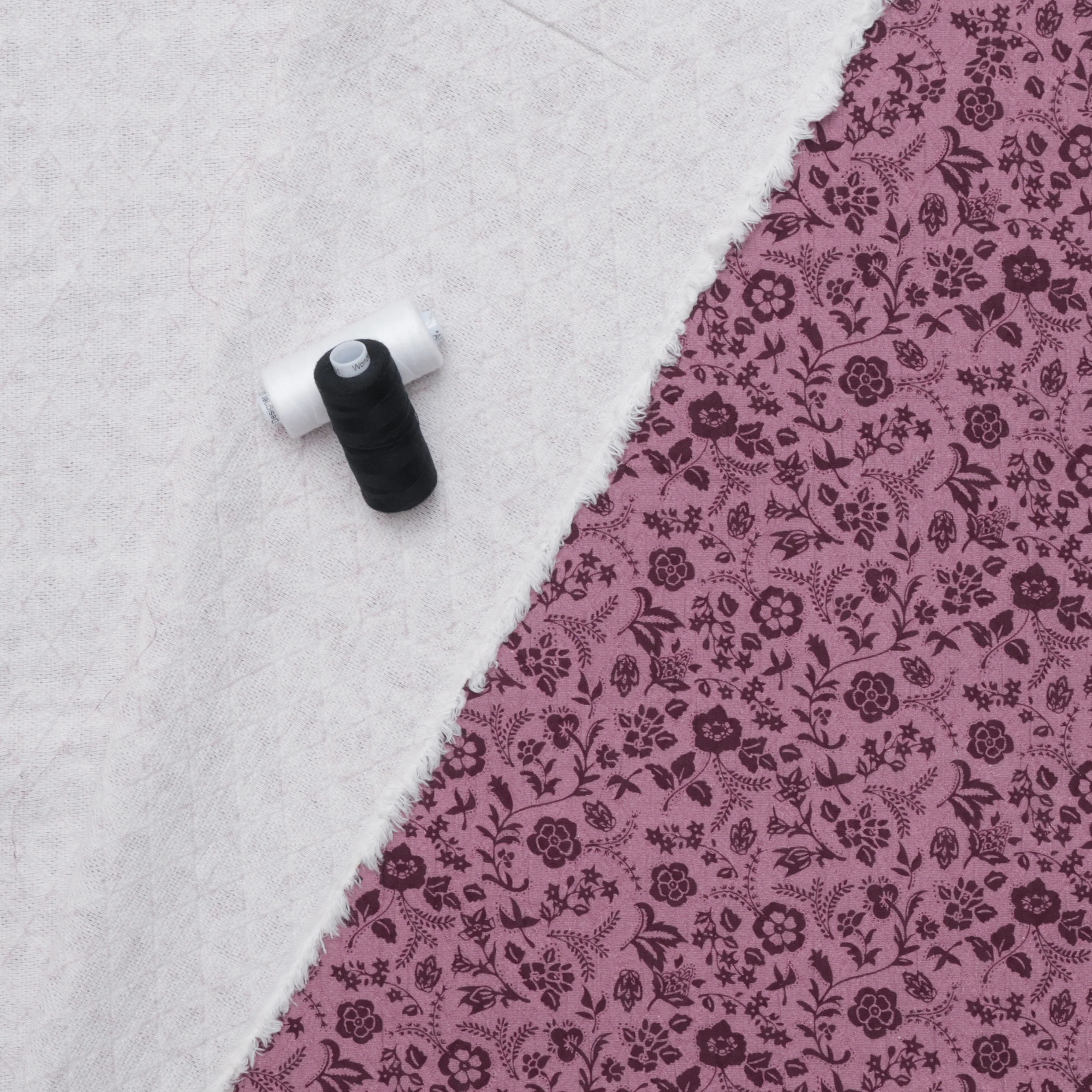 Cotton - Dylan - Printed Jacquard - Small Floral - Assorted - Image 2