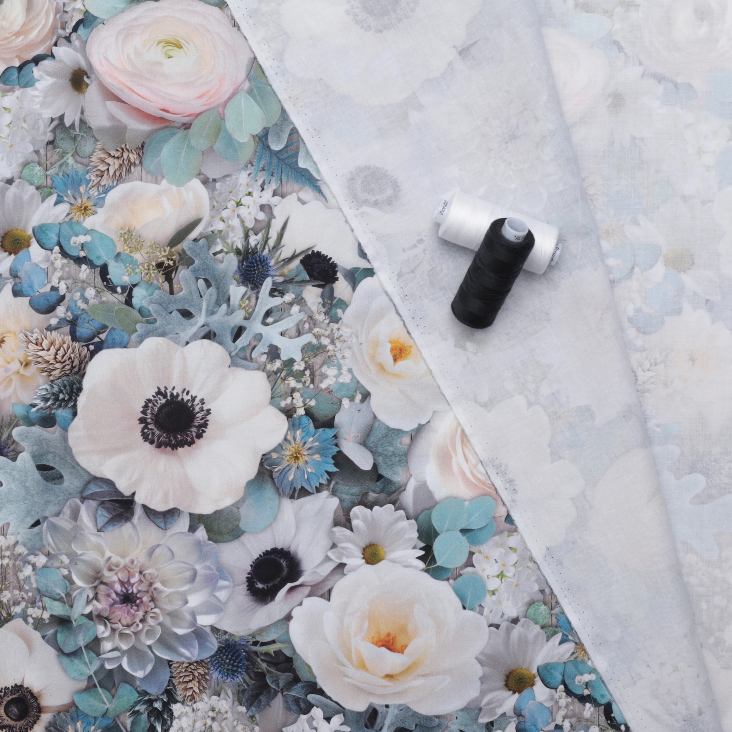 Cotton - Farmhouse Blooms - Digital Print - Blooms - Image 3