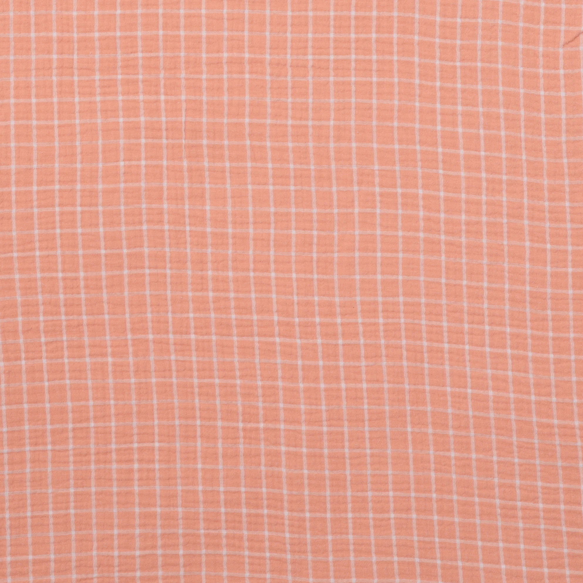 Cotton - Lennon - Double Gauze Windowpane Check - Assorted - Image 4
