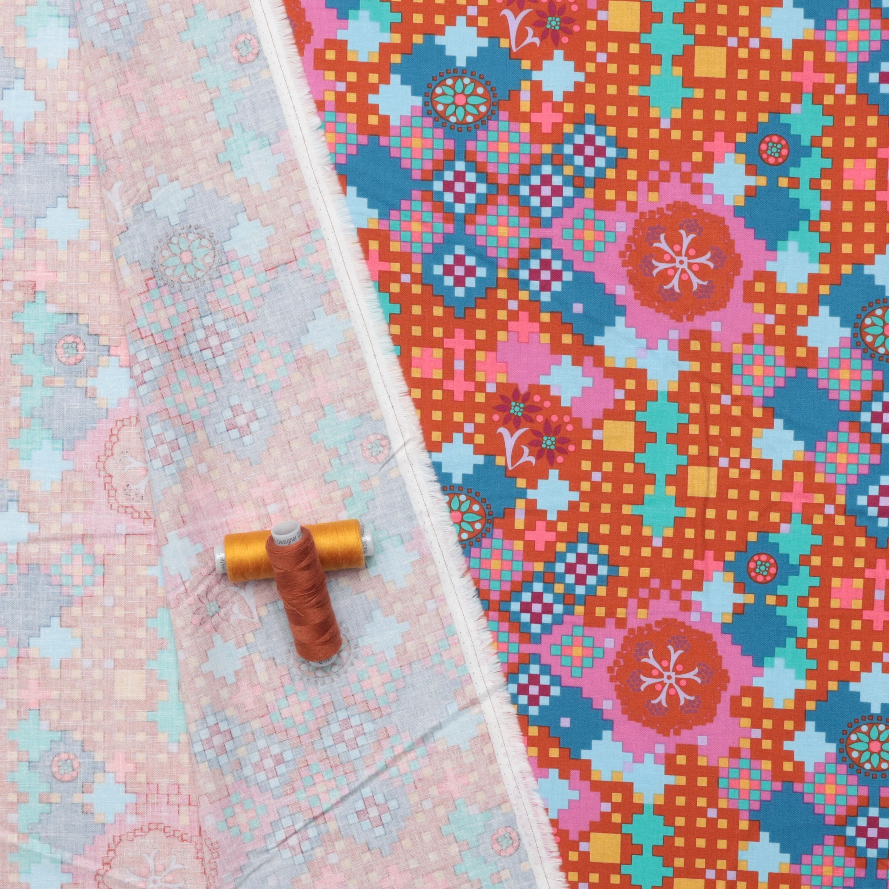 Cotton - Love Always - Postage Due - Amber - Image 3
