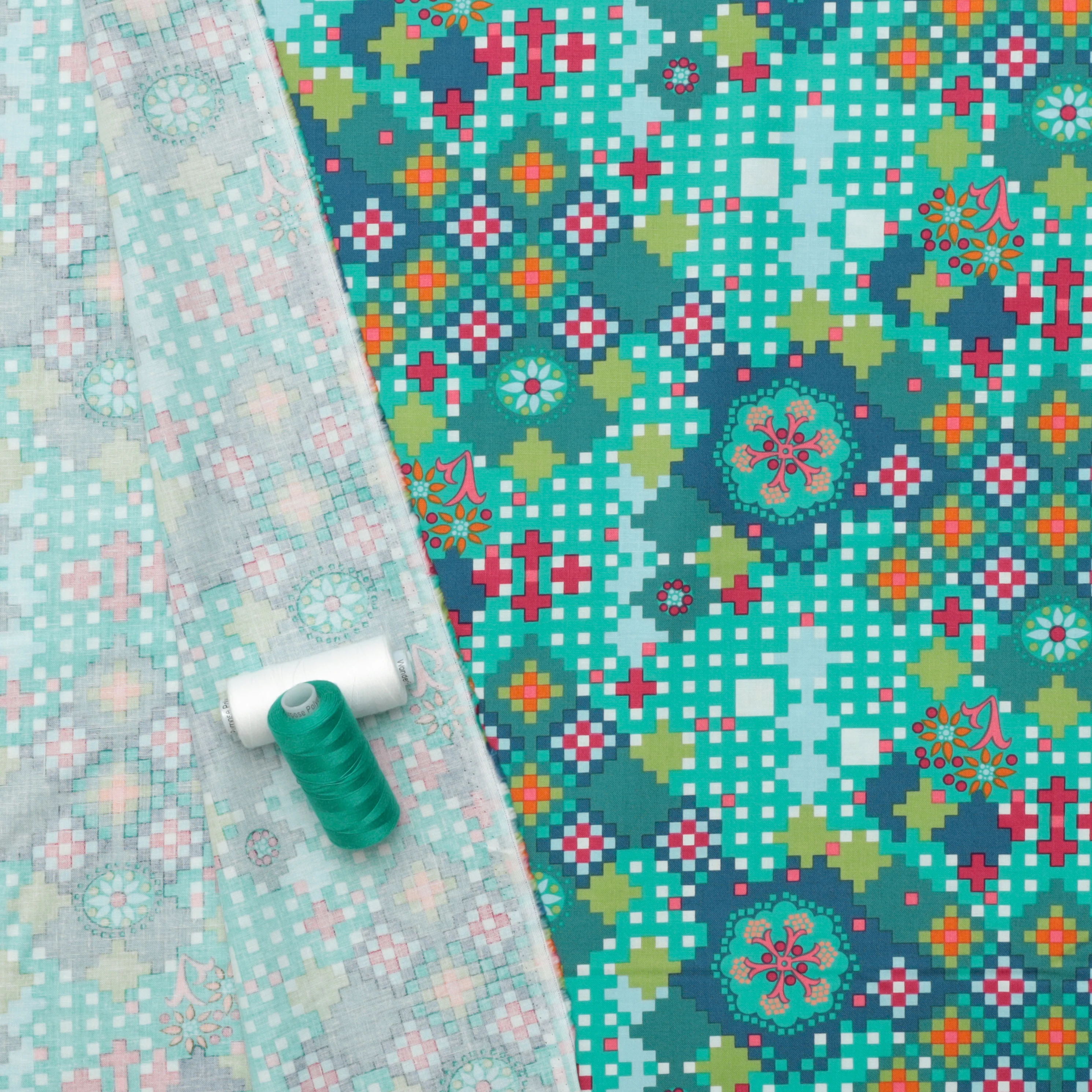 Cotton - Love Always - Postage Due - Jade - Image 3