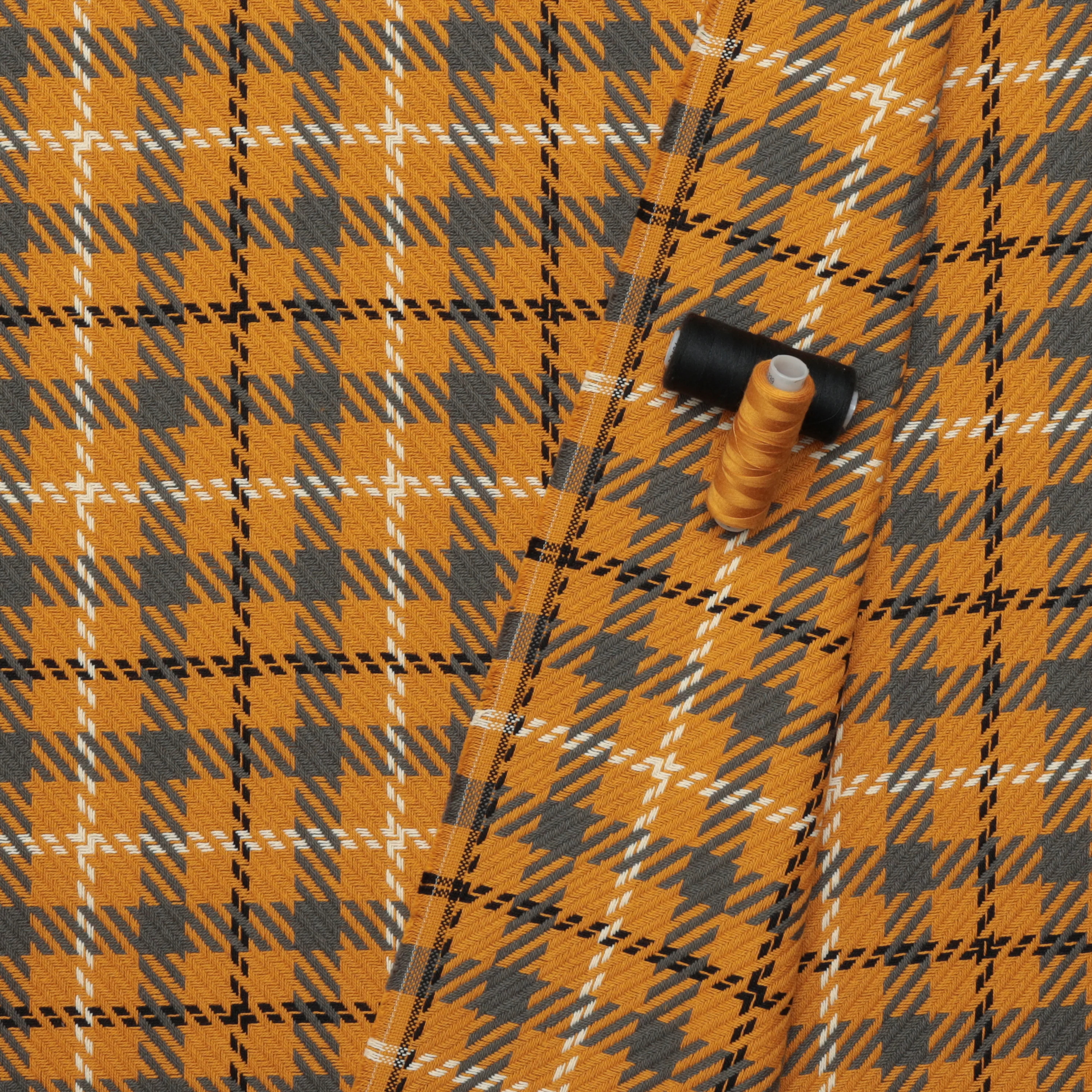 Cotton - Loomcraft Plaid - Mustard - Image 3