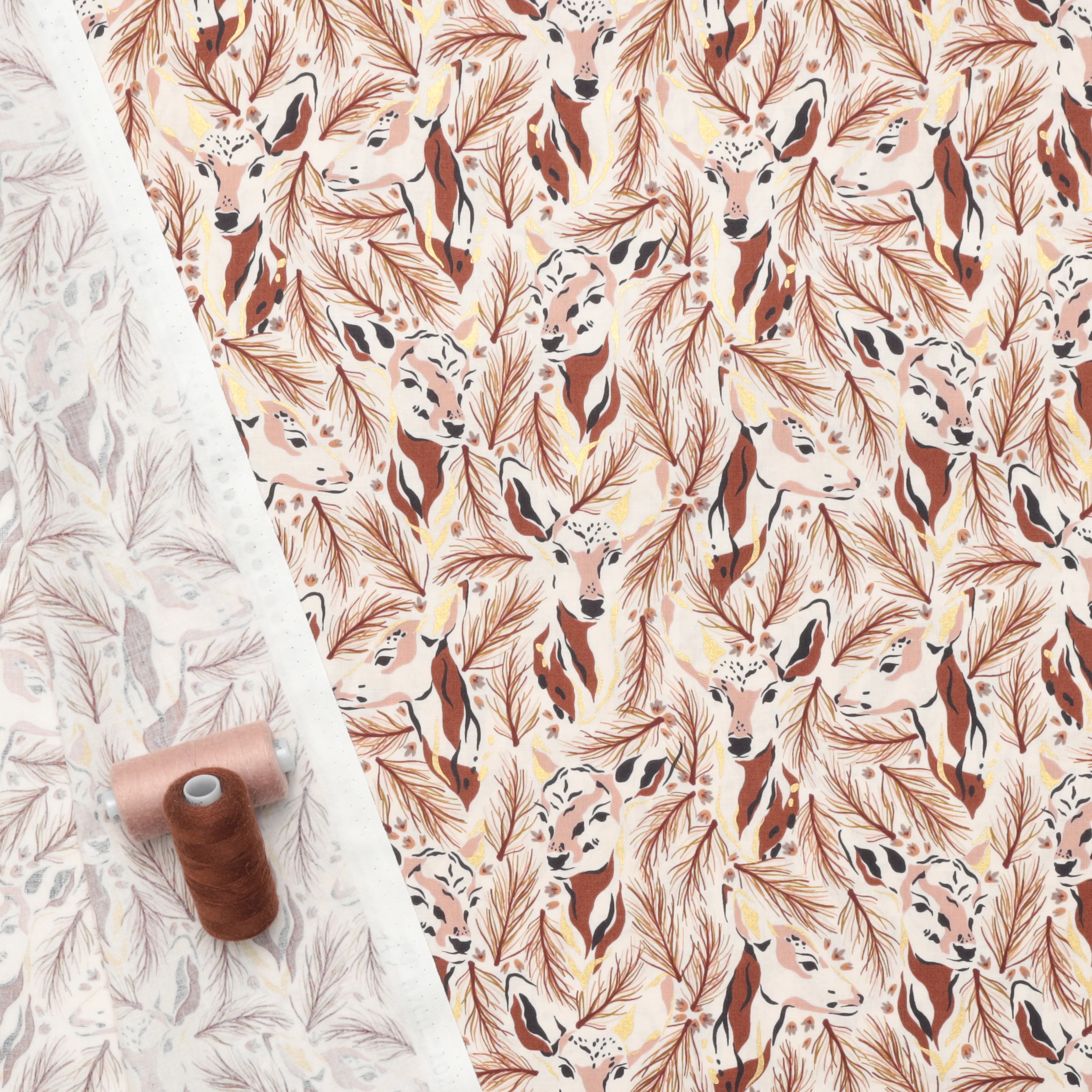 Cotton - Magic of Yosemite - Morning Deer - Brick Red - Image 3