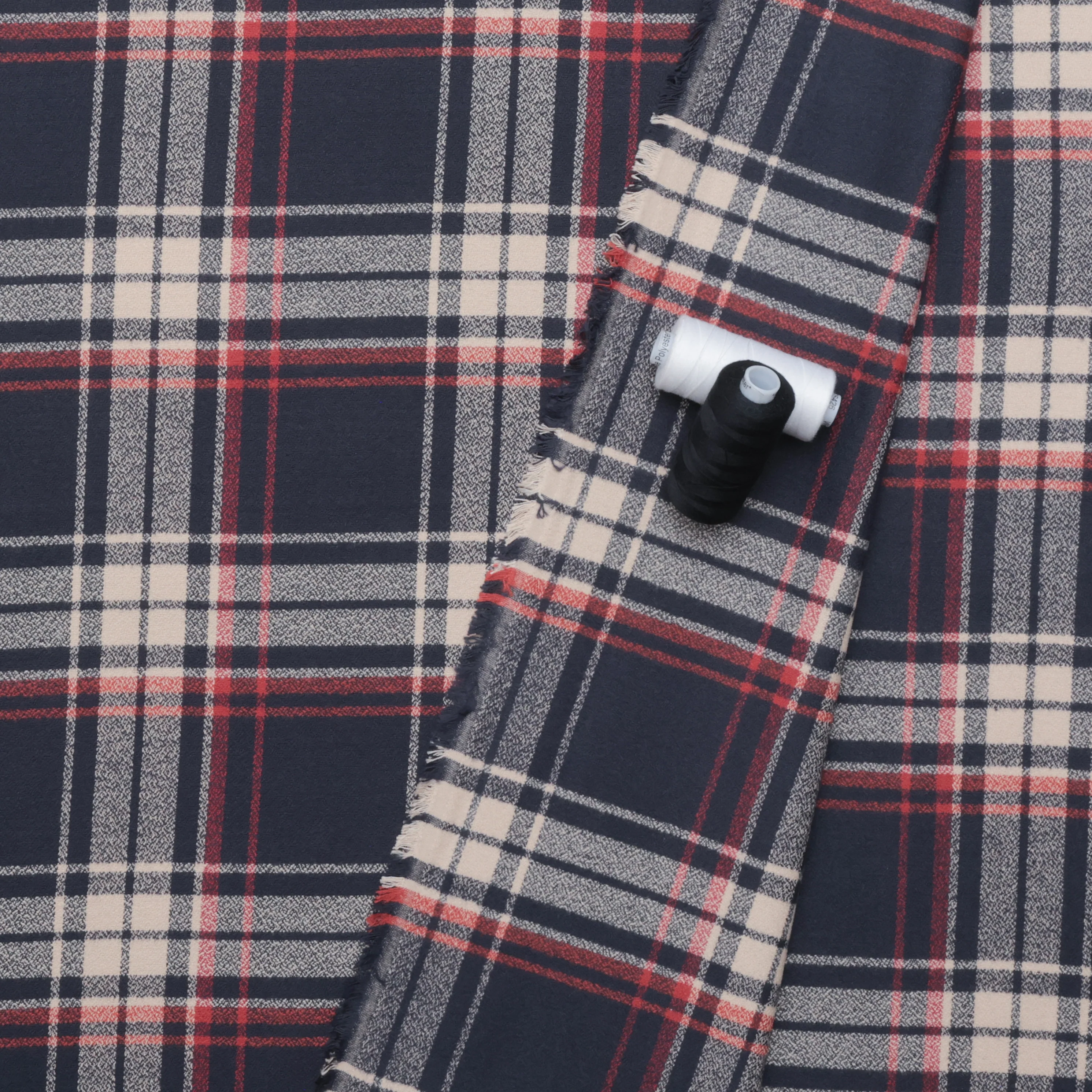 Cotton - Mammoth Flannel - Plaid - Nautical - Image 3