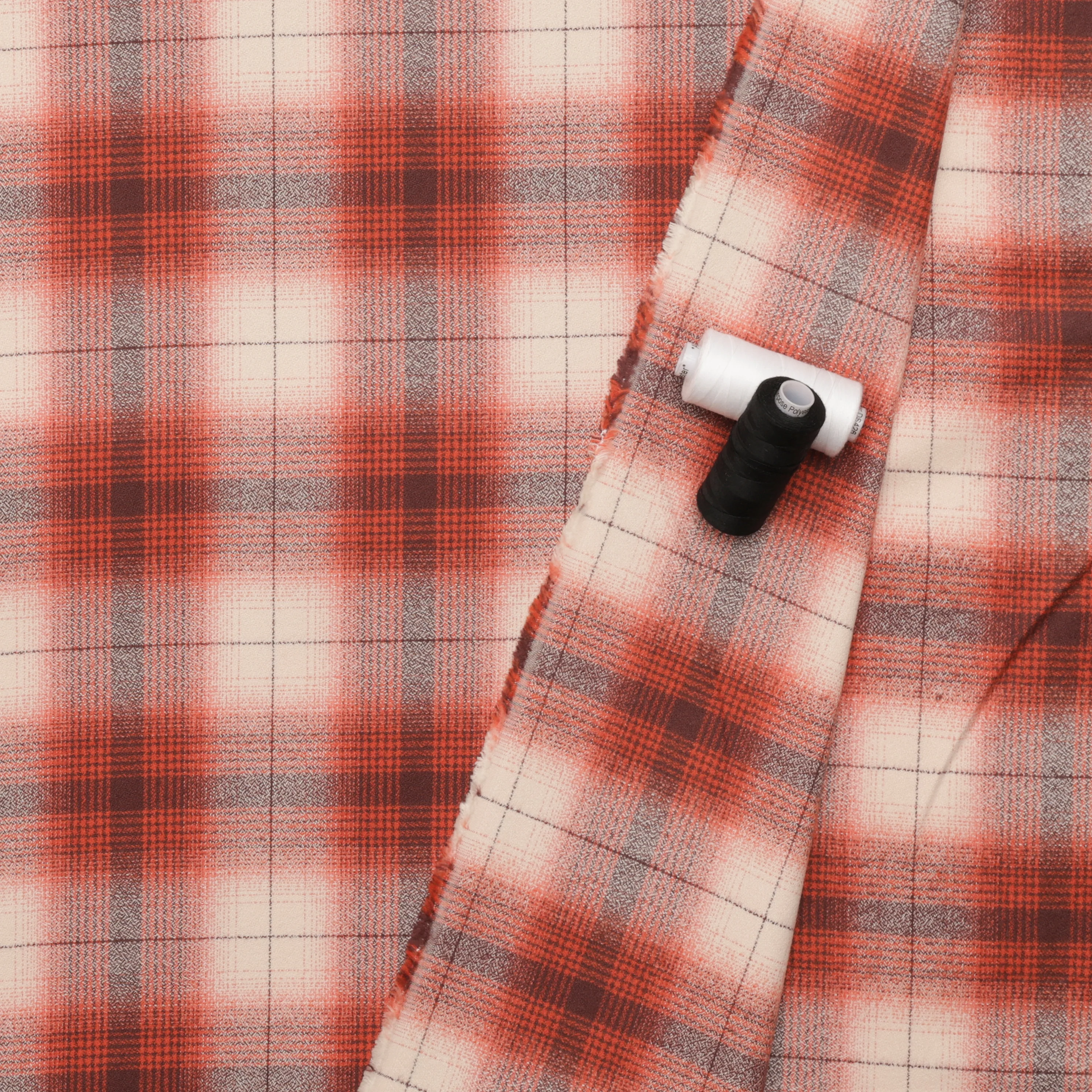 Cotton - Mammoth Flannel - Plaid - Sienna - Image 3