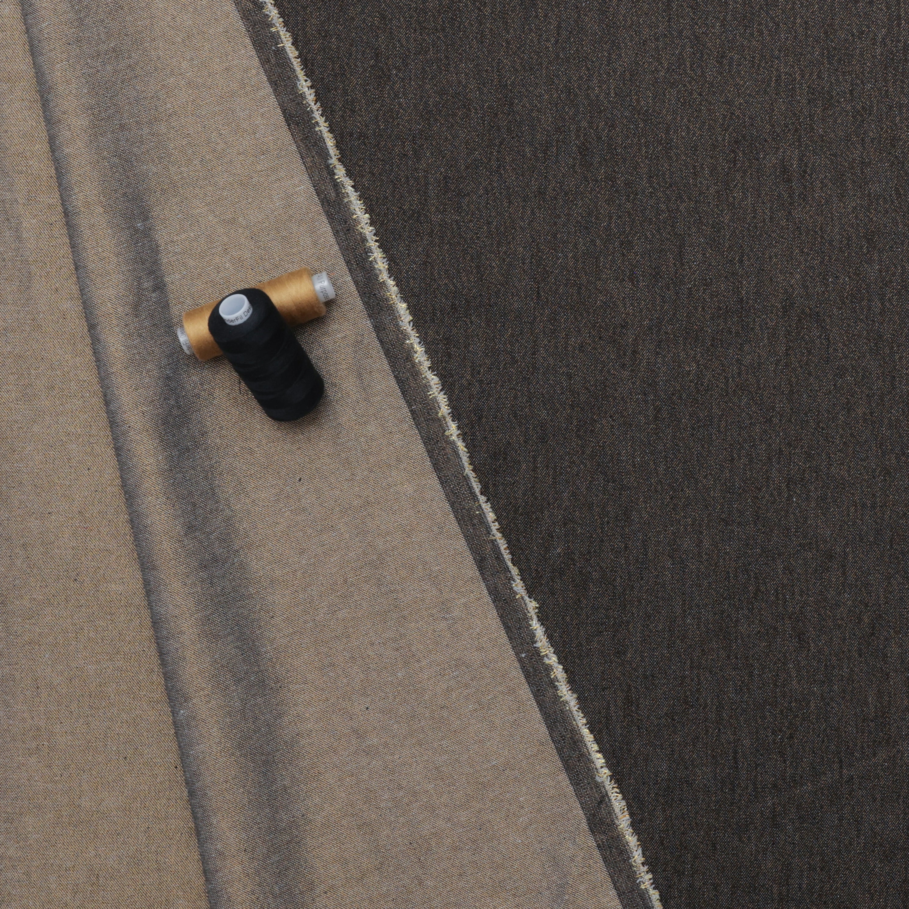Cotton - Metallic Denim - Black Gold - Image 3