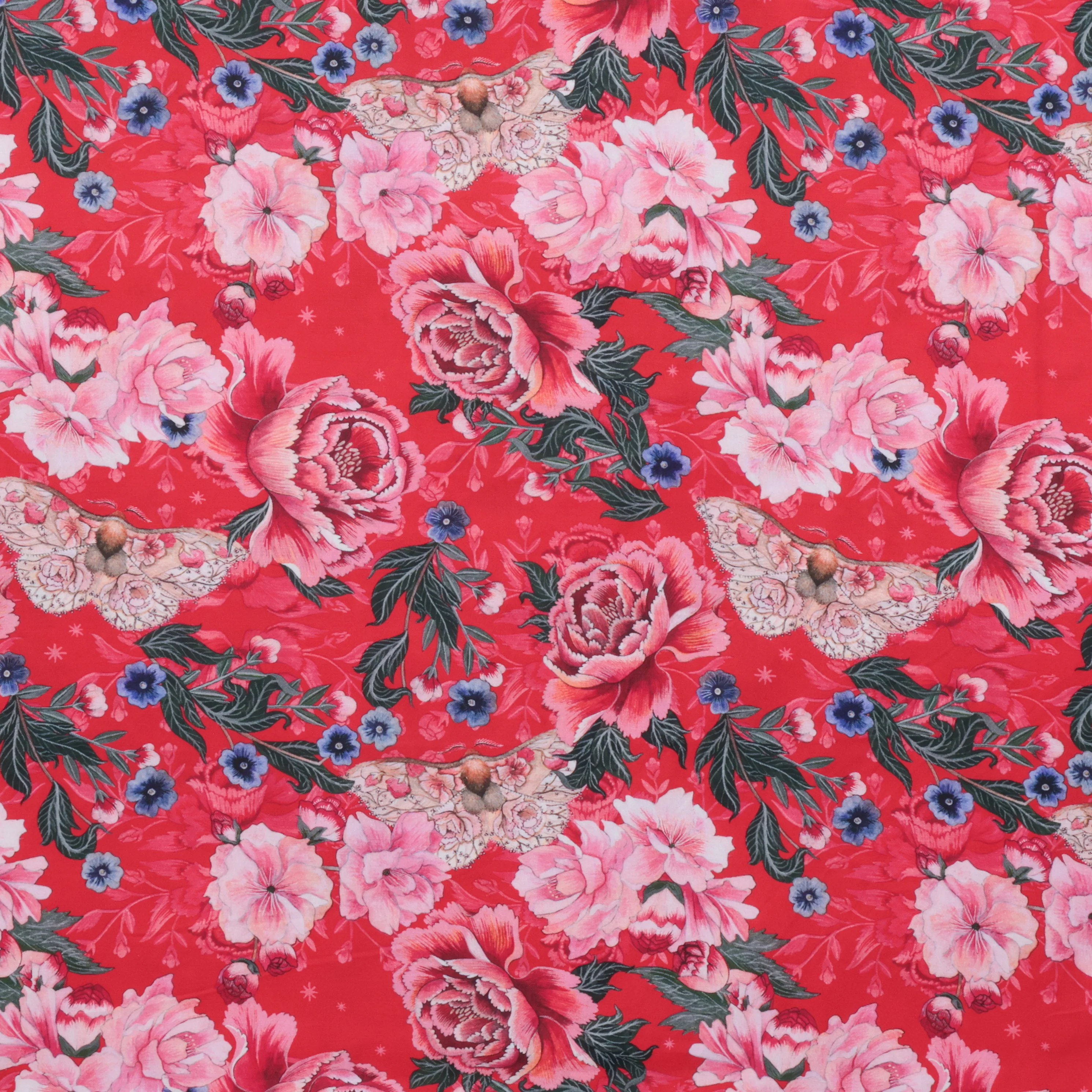 Maria Matos - Cotton - Nocturnal Creatures - Blossom Moth - Red - Image 2