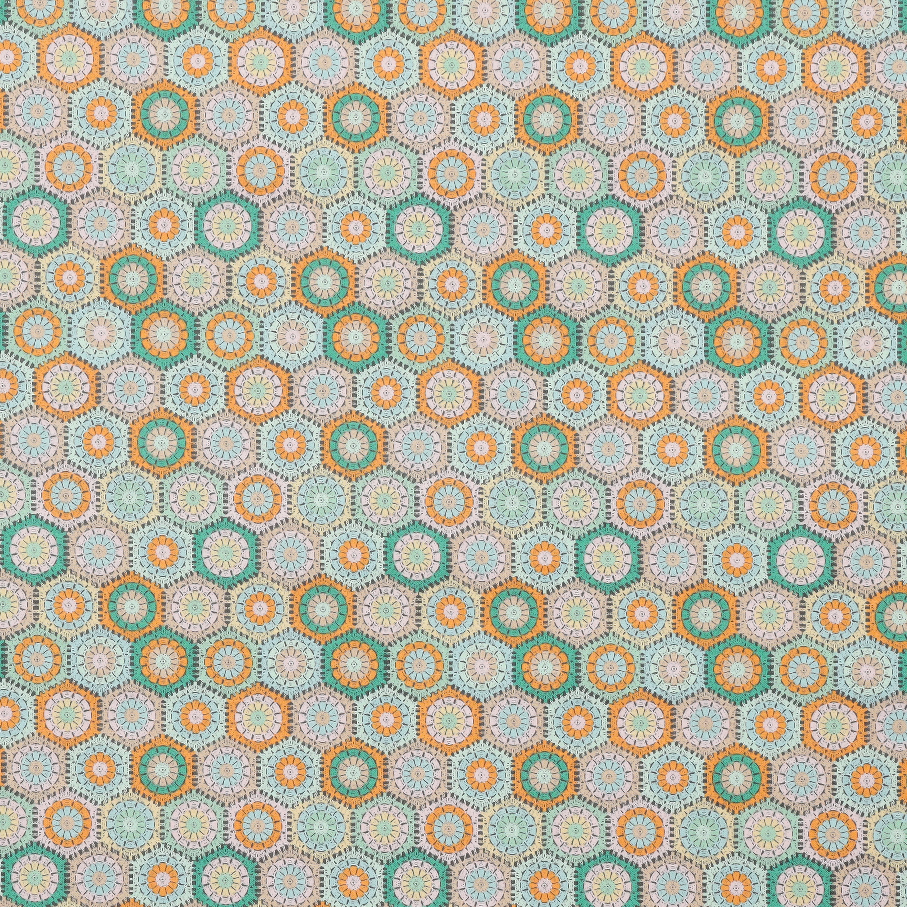 Cotton - Not Your Grannys Squares - Flower Hexagon - Image 2