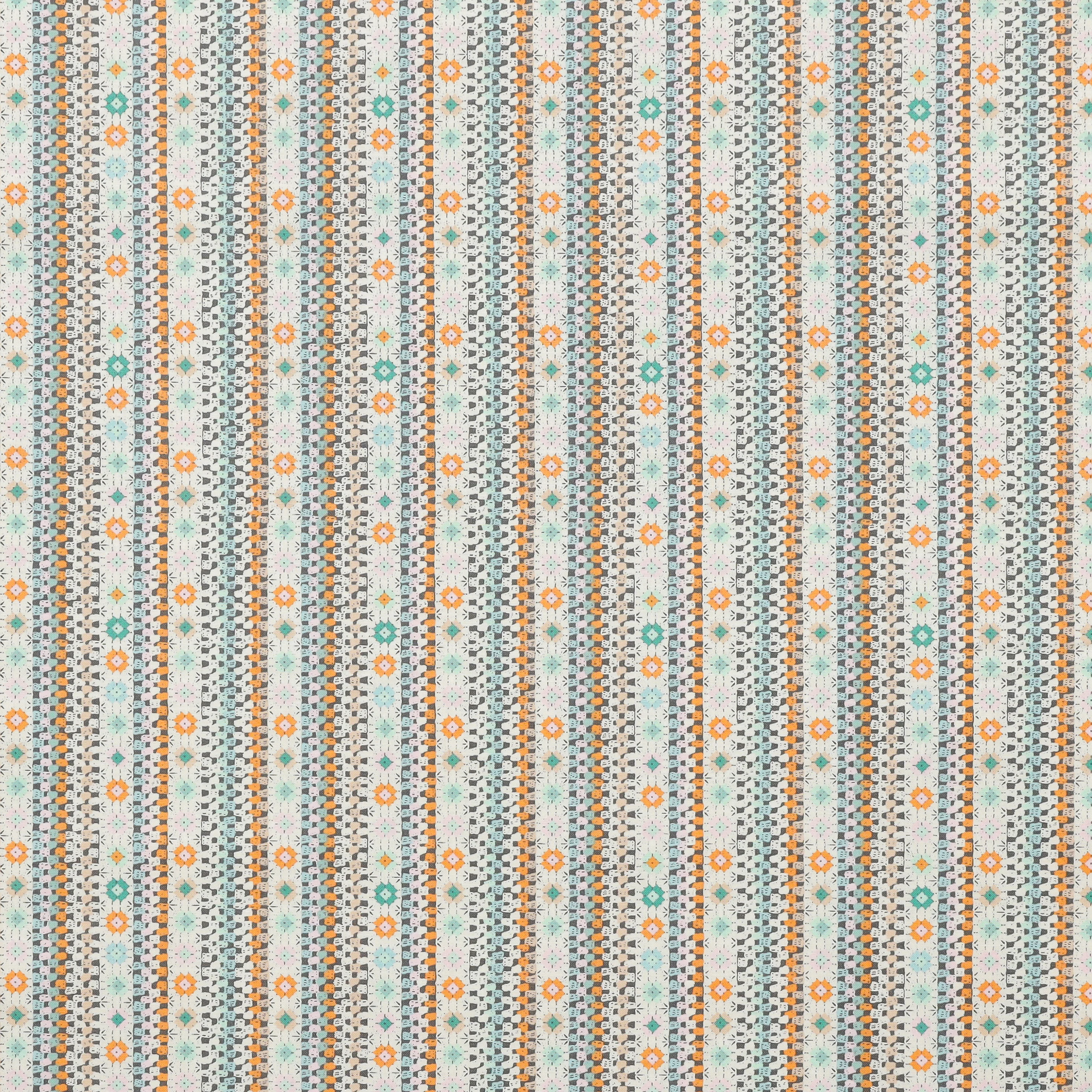 Cotton - Not Your Grannys Squares - Folk Stripes - Image 2