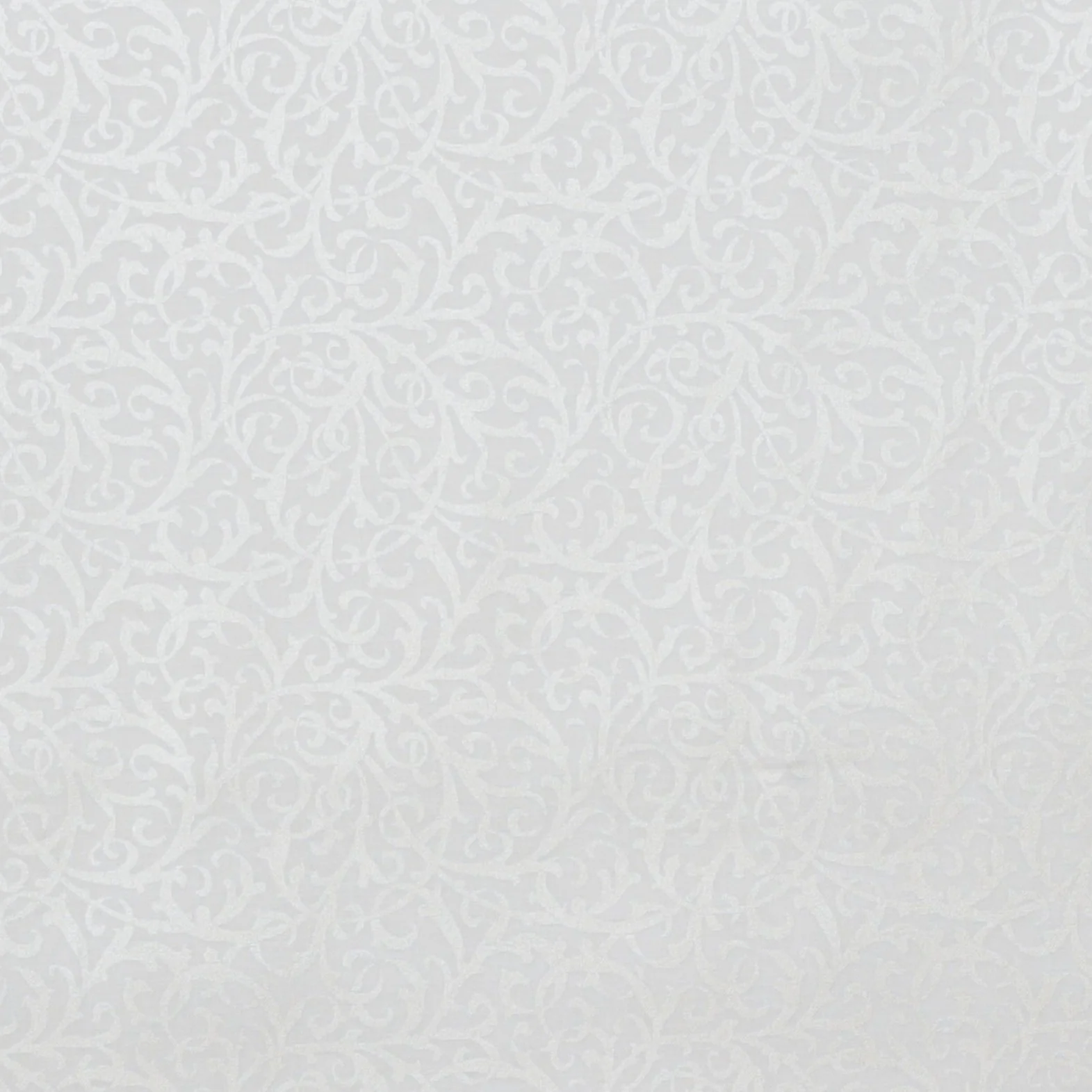 Cotton - Pearl Essence - Intertwined Scroll - Ultra White - Image 3