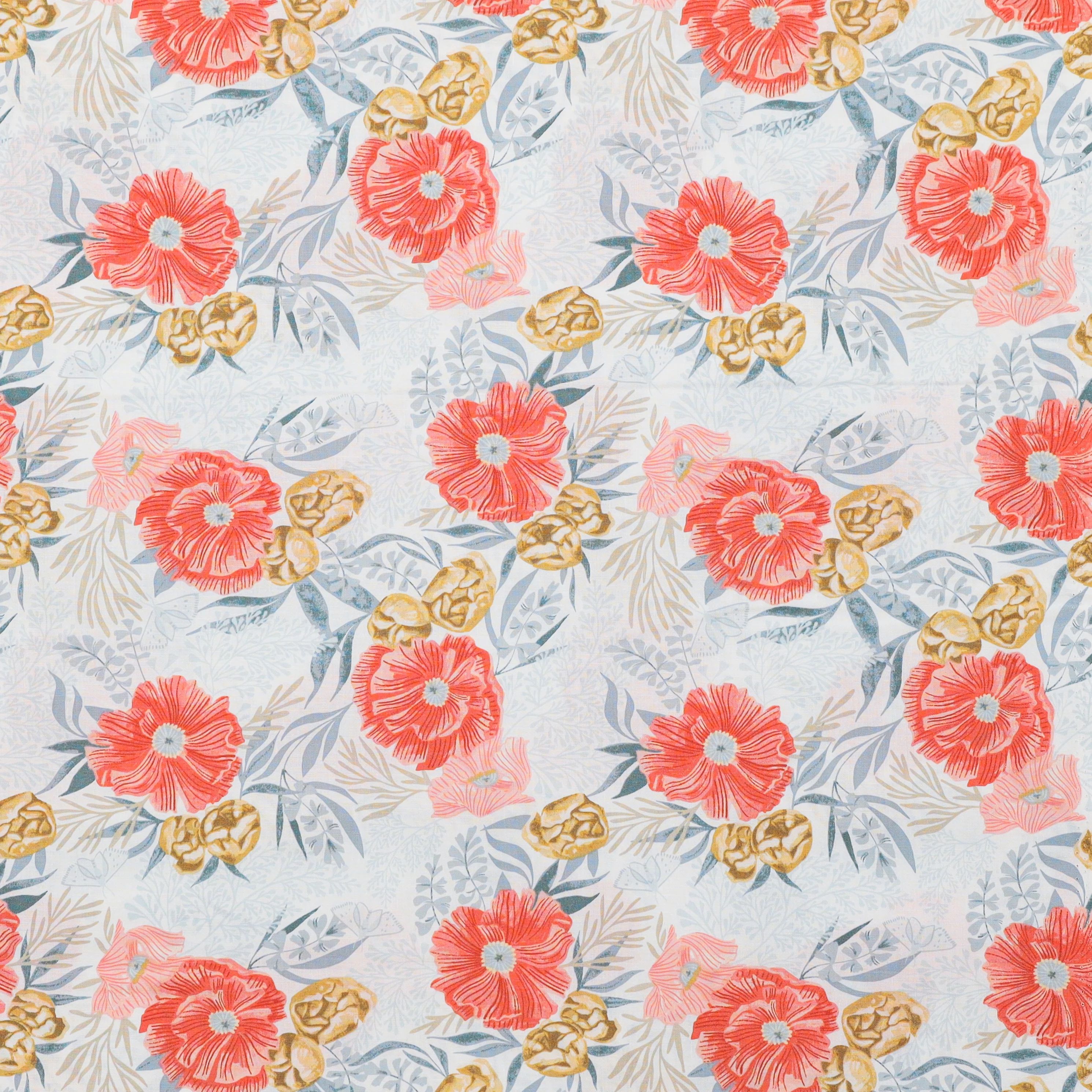 Dear Stella - Cotton - Poppy Prairie - Poppies - Image 2