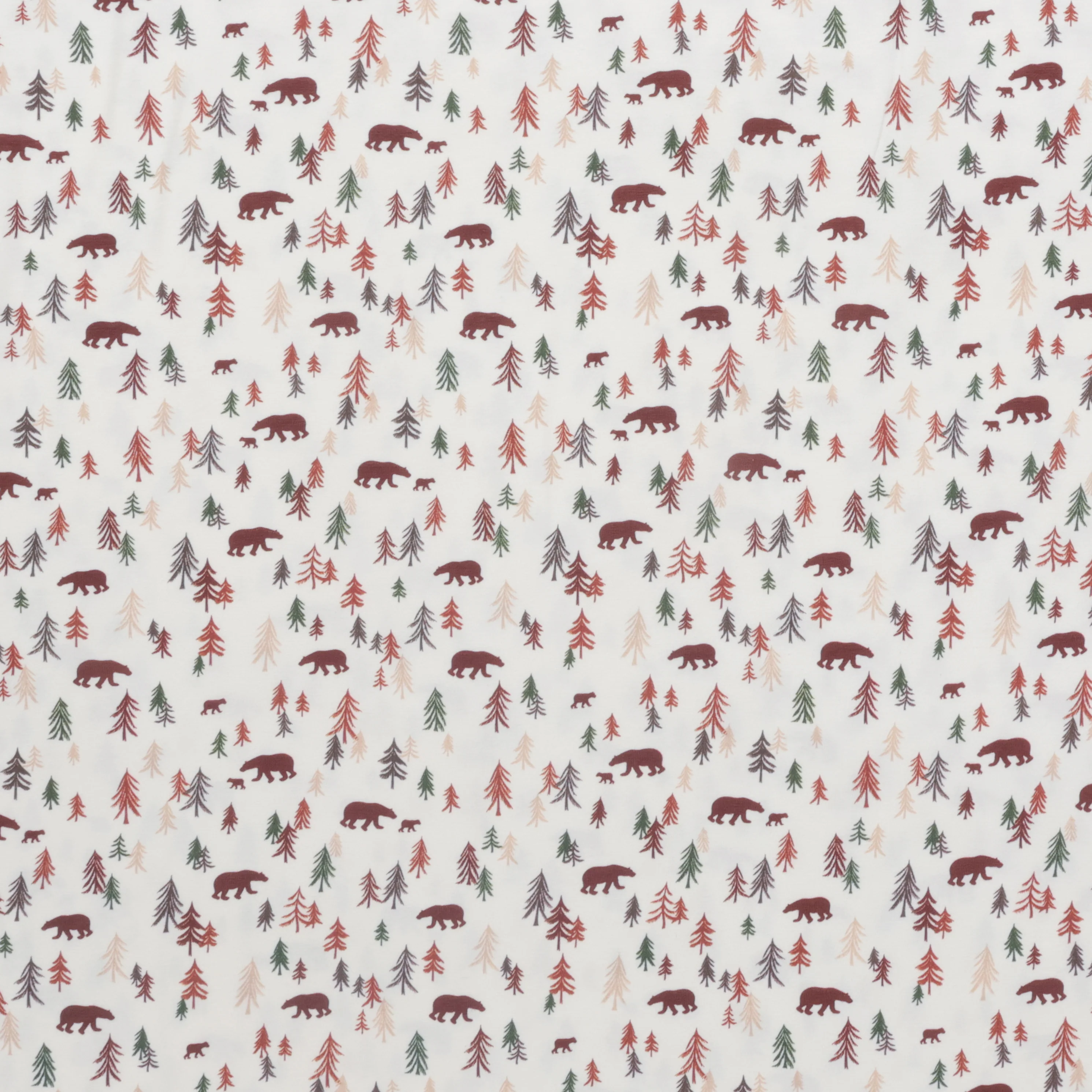 Cotton - Printed Jersey - Into the Woods Cream - Image 2