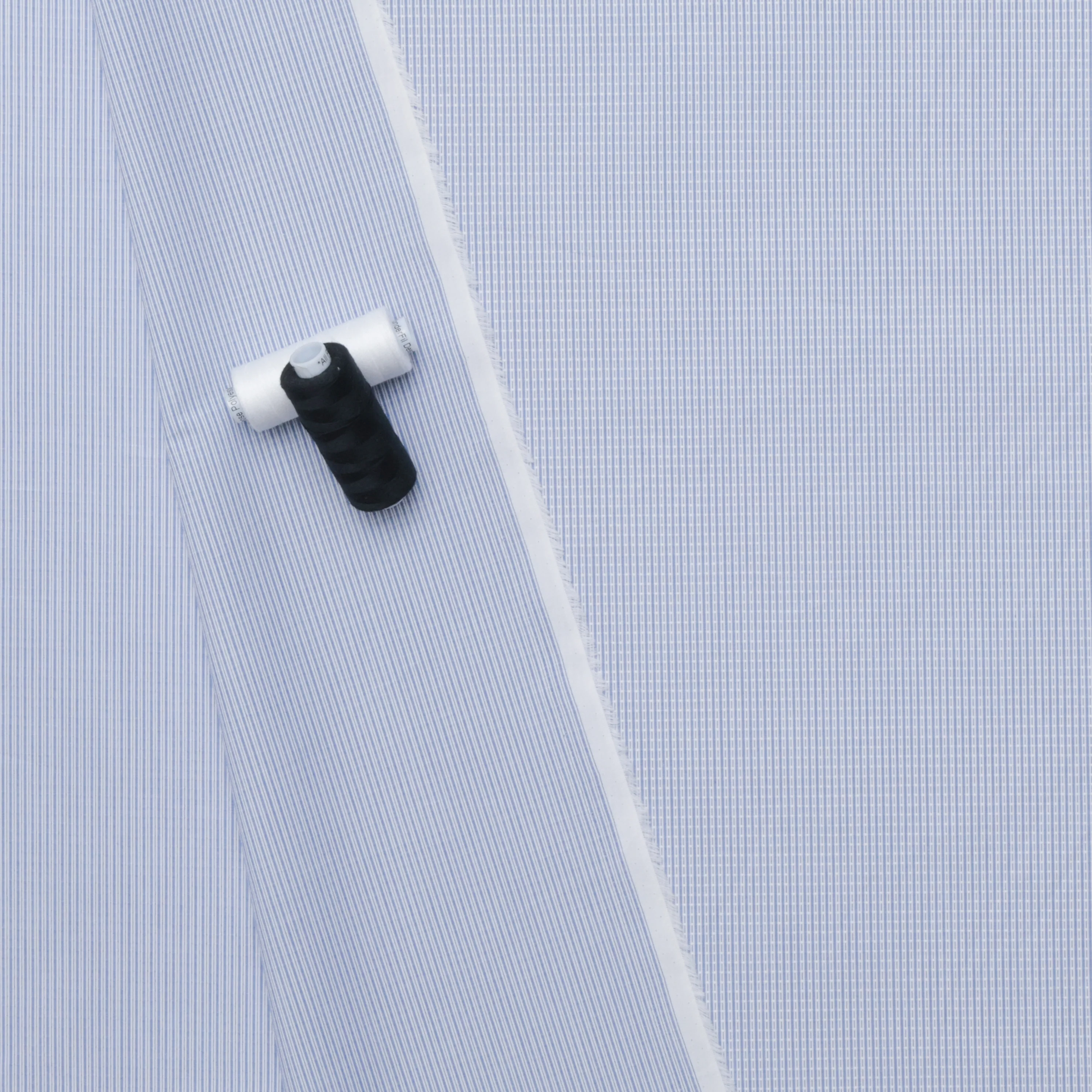 Cotton - Shirting Print - Sky Blue White - Image 3