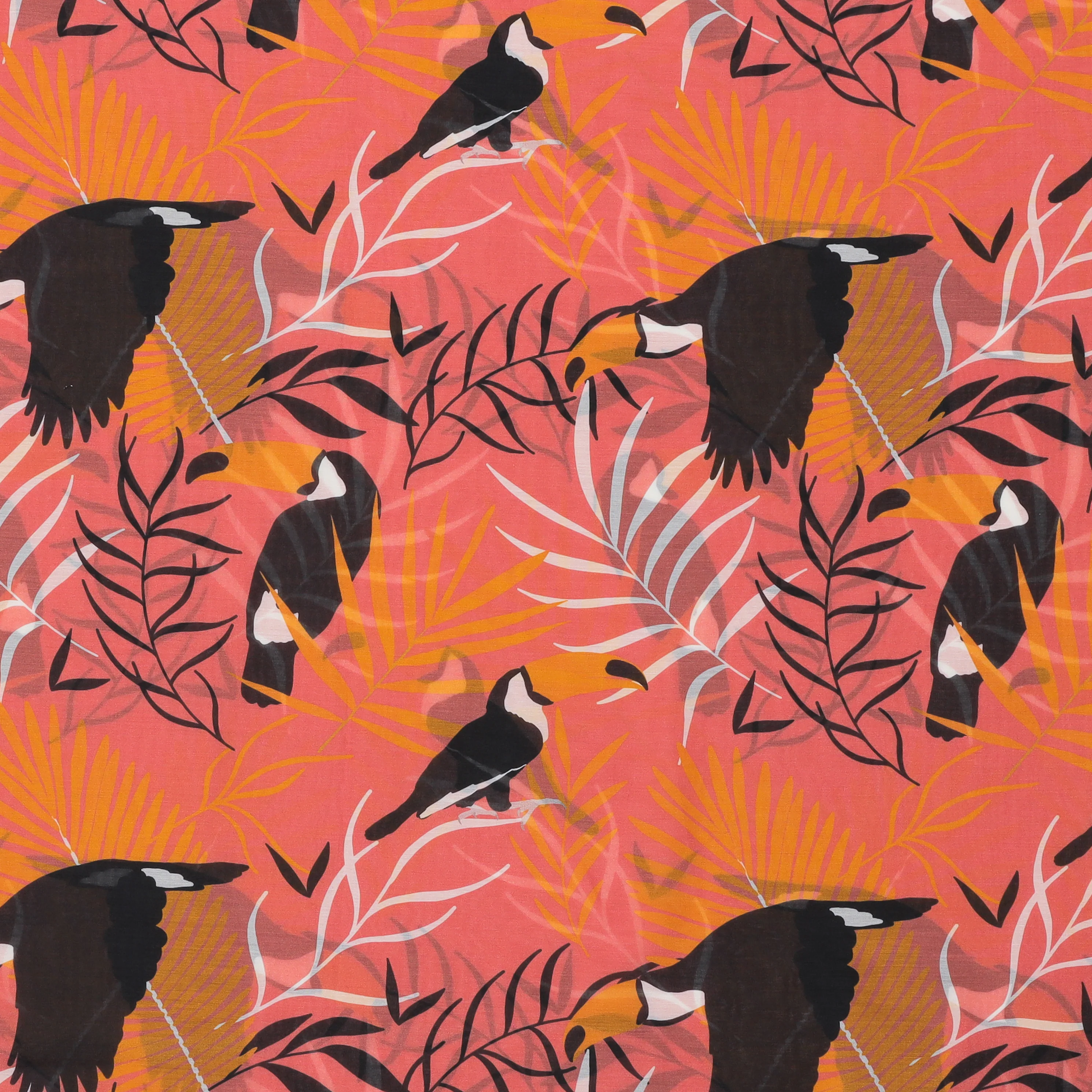 Cotton Silk - Print - Pink - Image 2
